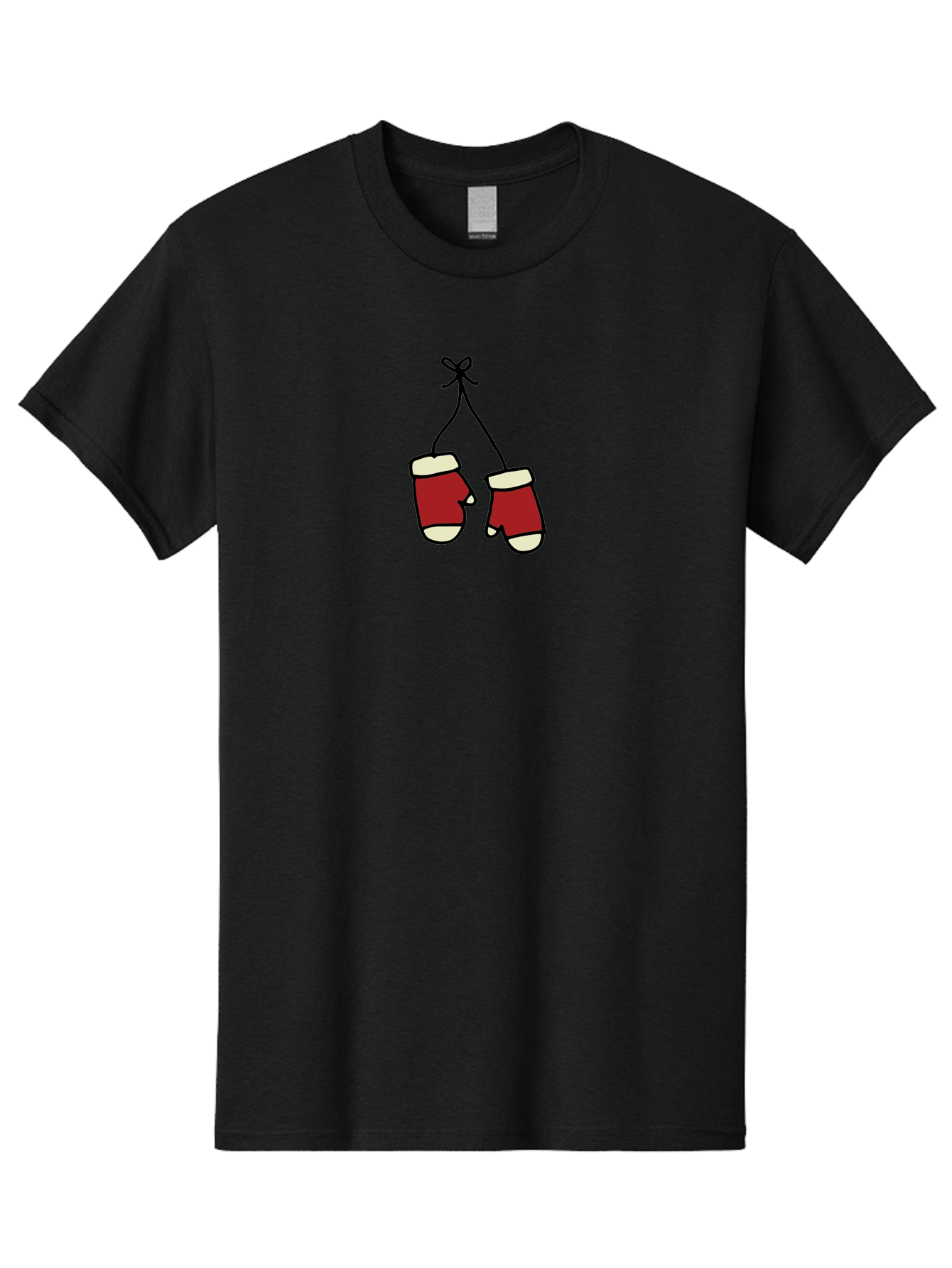Hanging-Boxing-Gloves Men'S Graphic Tee, 100% Cotton, Comfortable Casual Summer Wear, Machine Washable, Christmas Stockings Hanging, Festive Decorations, Holiday Season, Red And White Stockings, Christmas Gifts, Festive Atmosphere, - Aaa909 5
