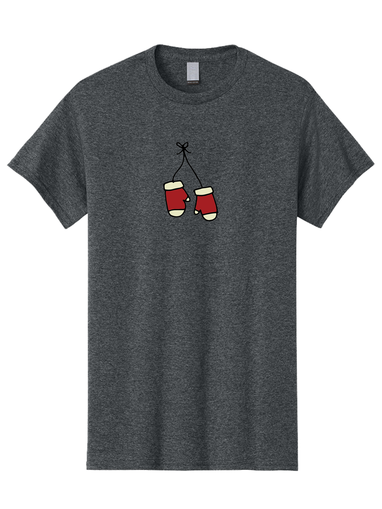 Hanging-Boxing-Gloves Men'S Graphic Tee, 100% Cotton, Comfortable Casual Summer Wear, Machine Washable, Christmas Stockings Hanging, Festive Decorations, Holiday Season, Red And White Stockings, Christmas Gifts, Festive Atmosphere, - Aaa909 23