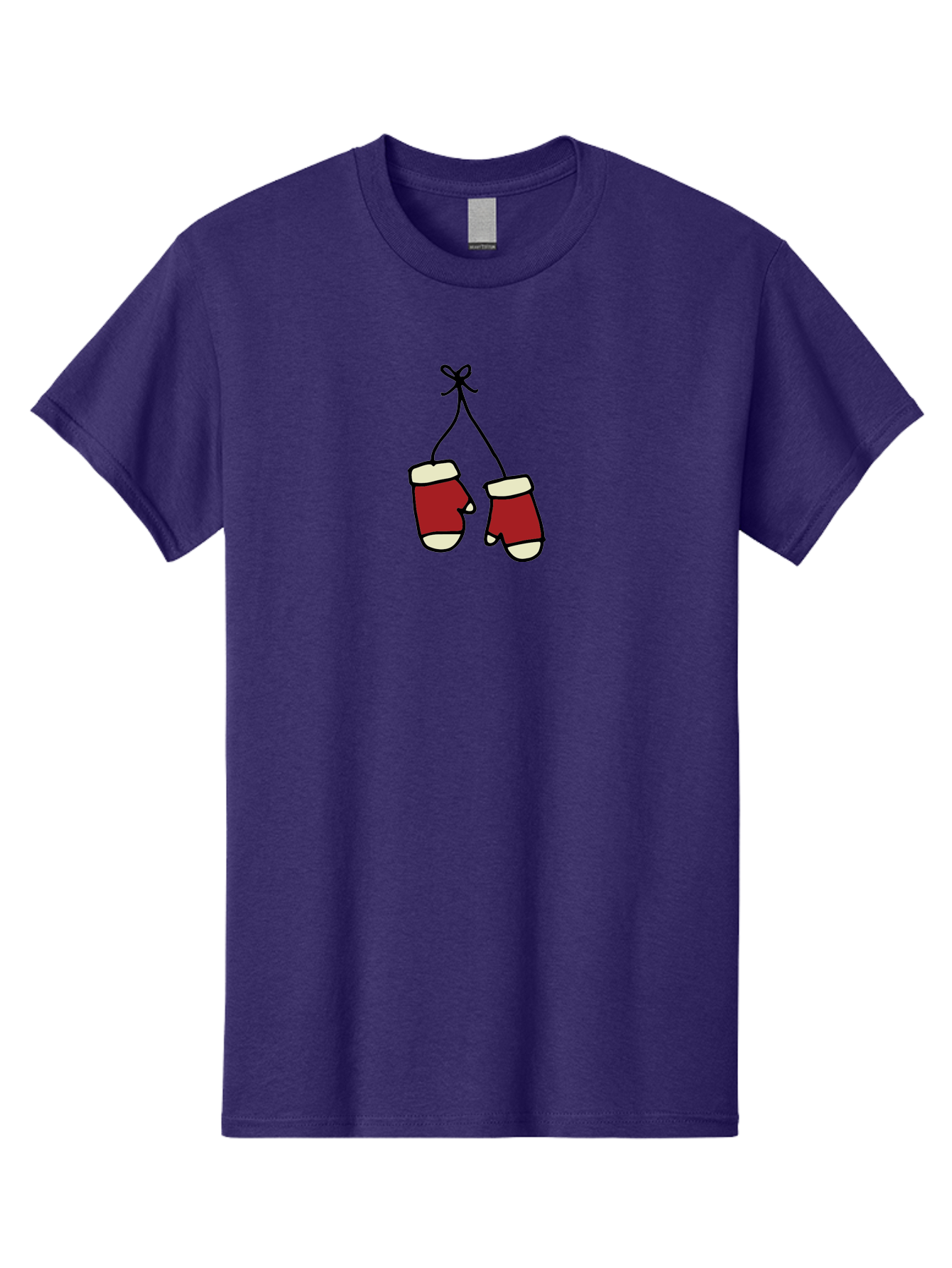 Hanging-Boxing-Gloves Men'S Graphic Tee, 100% Cotton, Comfortable Casual Summer Wear, Machine Washable, Christmas Stockings Hanging, Festive Decorations, Holiday Season, Red And White Stockings, Christmas Gifts, Festive Atmosphere, - Aaa909 13