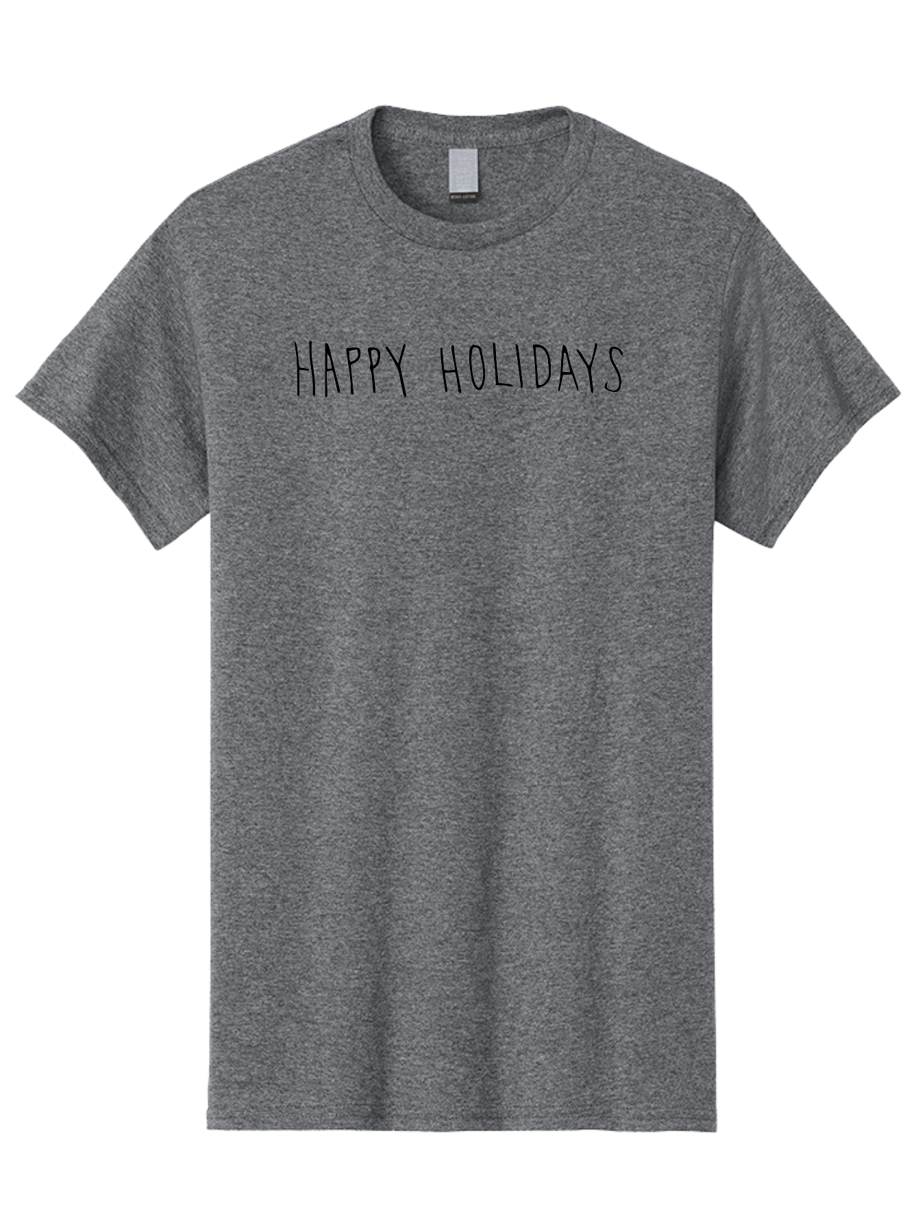 Happy-Holidays-4 Men'S Graphic Tee, 100% Cotton, Comfortable Casual Summer Wear, Machine Washable, Happy Holidays, Holiday Season, Festive Greeting, Winter Wishes, Cheerful Message, Seasonal Celebration - Aaa916 9