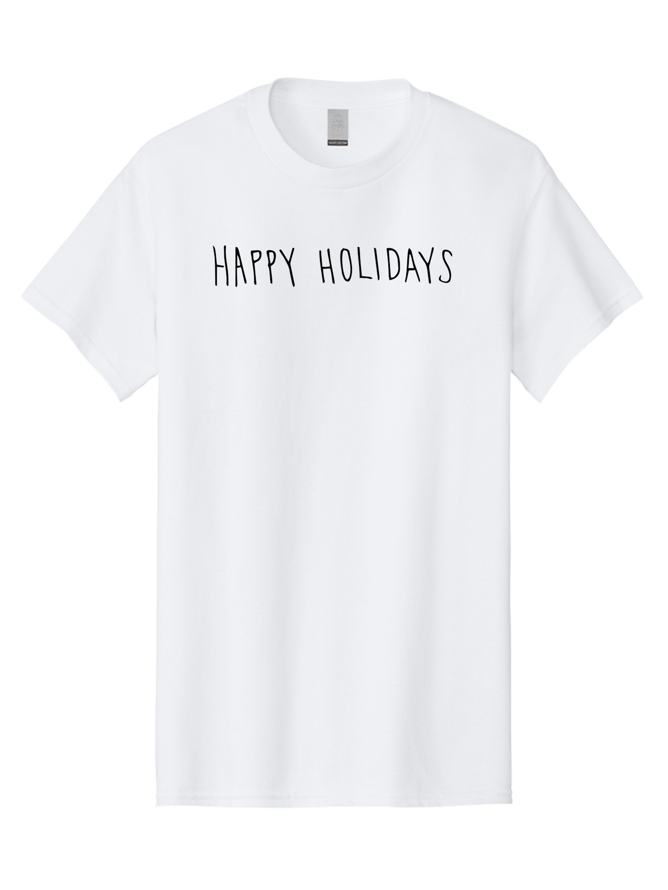 Happy-Holidays-4 Men'S Graphic Tee, 100% Cotton, Comfortable Casual Summer Wear, Machine Washable, Happy Holidays, Holiday Season, Festive Greeting, Winter Wishes, Cheerful Message, Seasonal Celebration - Aaa916 29