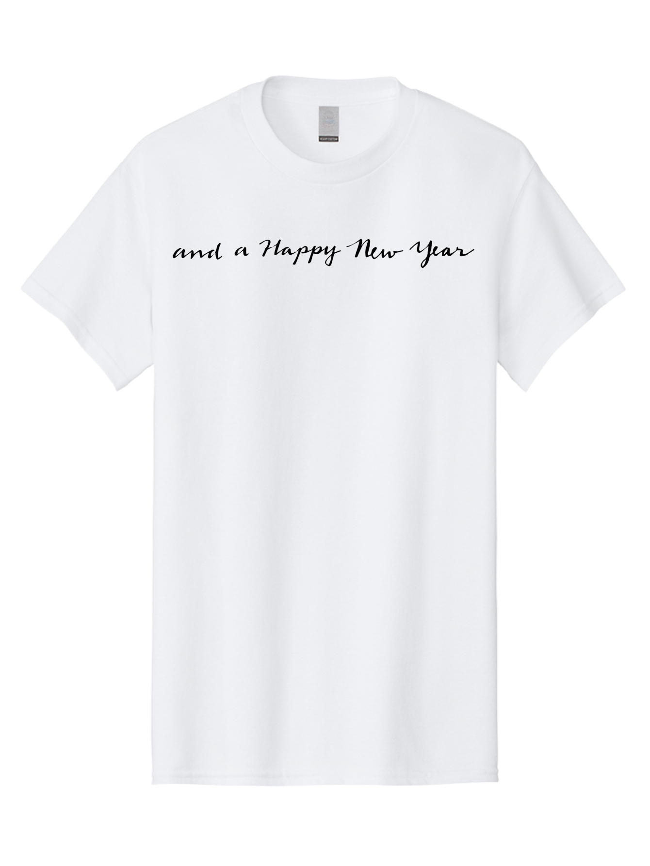Happy-New-Year-1 Men'S Graphic Tee, 100% Cotton, Comfortable Casual Summer Wear, Machine Washable, Happy New Year Wishes, New Year Greeting, Holiday Message, Celebratory Text, Cursive Script, Festive Wishes, New Beginnings - Aaa923 29