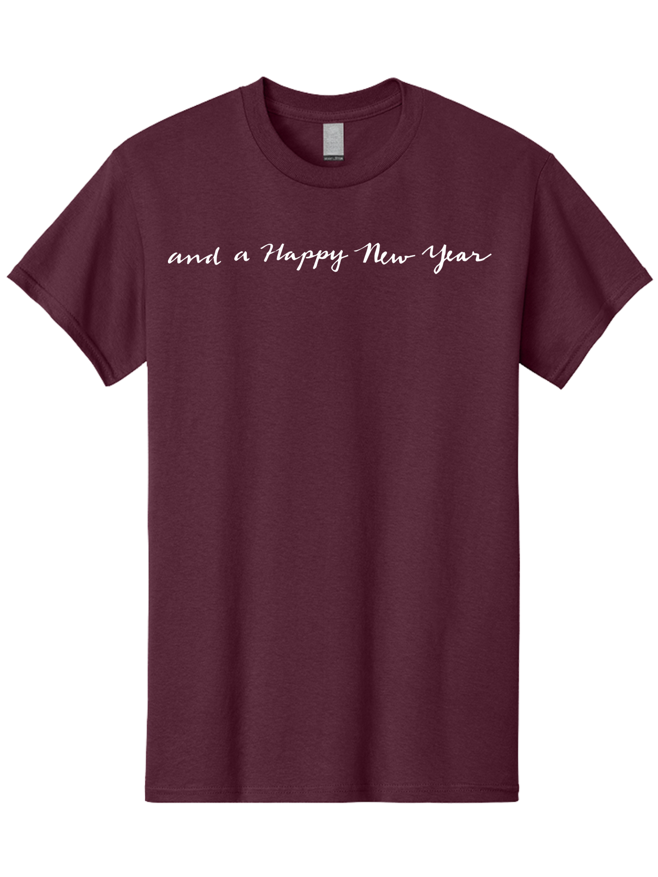 Happy-New-Year Men'S Graphic Tee, 100% Cotton, Comfortable Casual Summer Wear, Machine Washable, Happy New Year, New Year'S Wishes, Festive Greetings, Celebratory Message, Holiday Season, Cursive Text - Aaa924 13