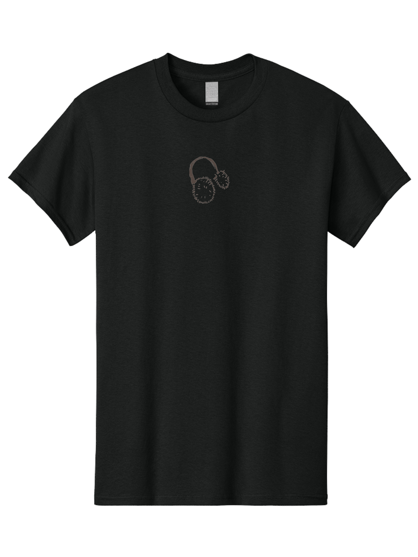 Headphones Men'S Graphic Tee, 100% Cotton, Comfortable Casual Summer Wear, Machine Washable, Headphones, Music Accessories, Sound Equipment, Audio Gear, Minimalist Design, Simple Illustration, Purple Headphones, Purple Lines - Aaa925 1