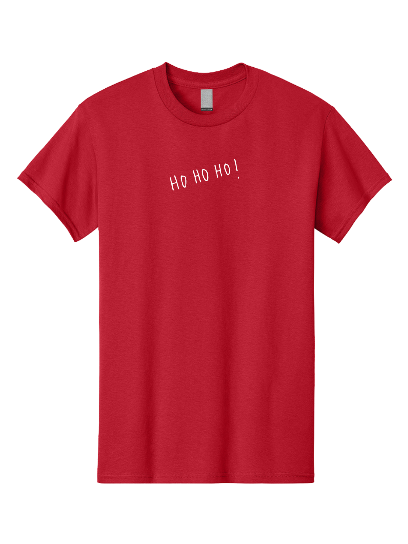 Ho-Ho-Ho Men'S Graphic Tee, 100% Cotton, Comfortable Casual Summer Wear, Machine Washable, Holiday Cheer, Festive Greeting, Jolly Phrase, Christmas Humor, Fun Phrase, Playful Text, Joyful Message - Aaa927 25