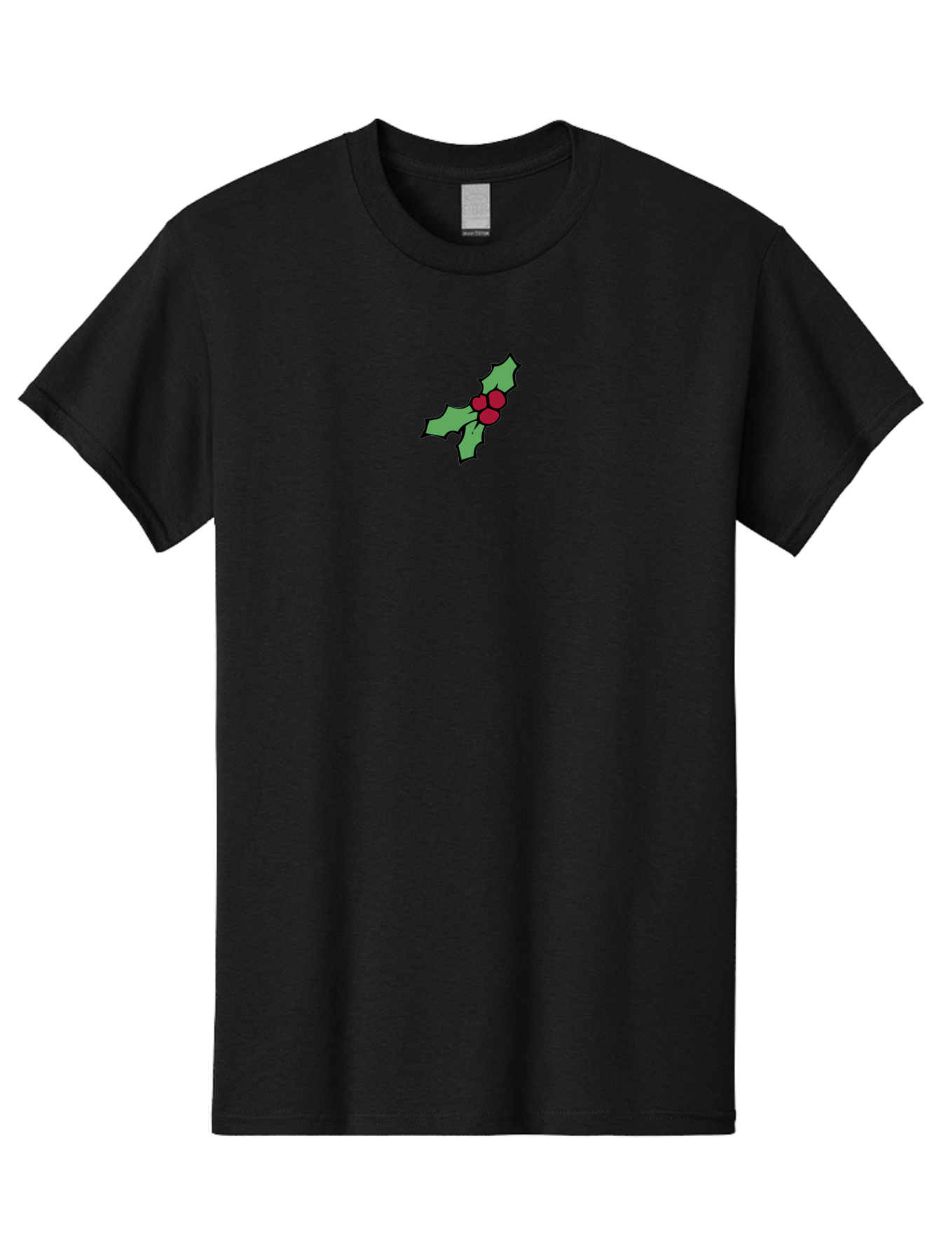 Holly-3 Men'S Graphic Tee, 100% Cotton, Comfortable Casual Summer Wear, Machine Washable, Holiday Decoration, Festive Sprig, Red Berries, Holly Leaves, Christmas Symbol, Festive Decor, Winter Wonderland, Seasonal Charm - Aaa930 25