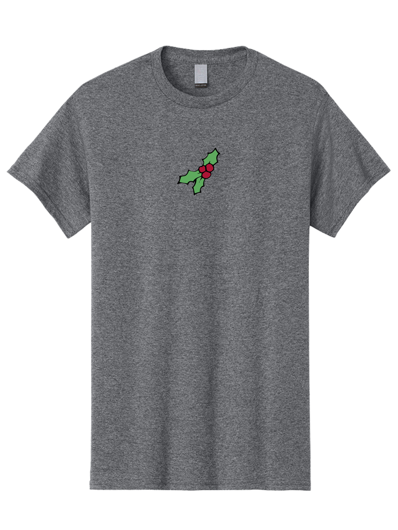 Holly-3 Men'S Graphic Tee, 100% Cotton, Comfortable Casual Summer Wear, Machine Washable, Holiday Decoration, Festive Sprig, Red Berries, Holly Leaves, Christmas Symbol, Festive Decor, Winter Wonderland, Seasonal Charm - Aaa930 5