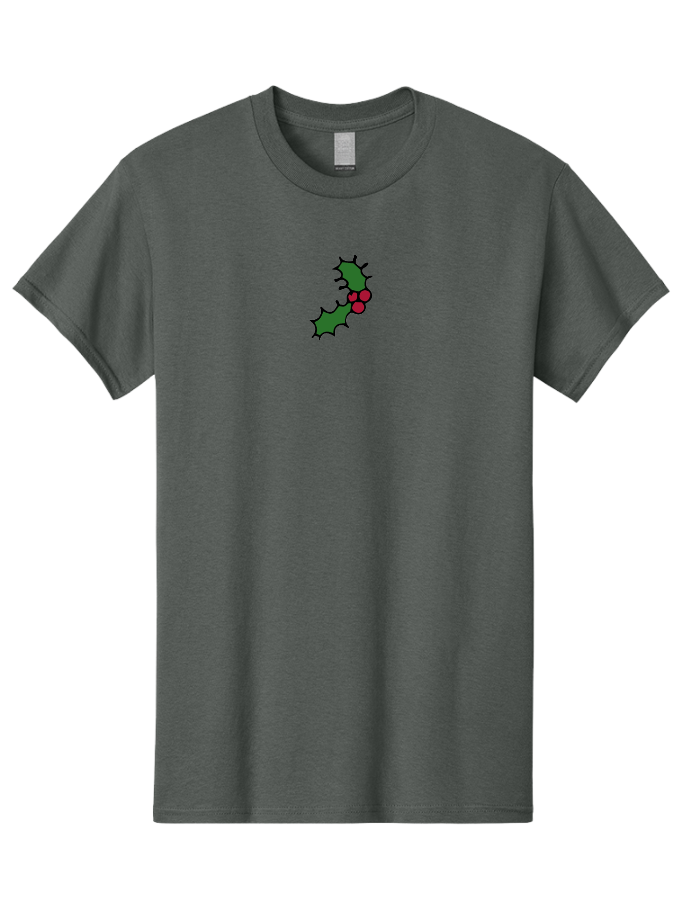 Holly-4 Men'S Graphic Tee, 100% Cotton, Comfortable Casual Summer Wear, Machine Washable, Holiday Decorations, Festive Holly, Christmas Symbols, Holly Leaves, Red Berries, Winter Decor, Seasonal Graphics, Festive Illustrations - Aaa931 25