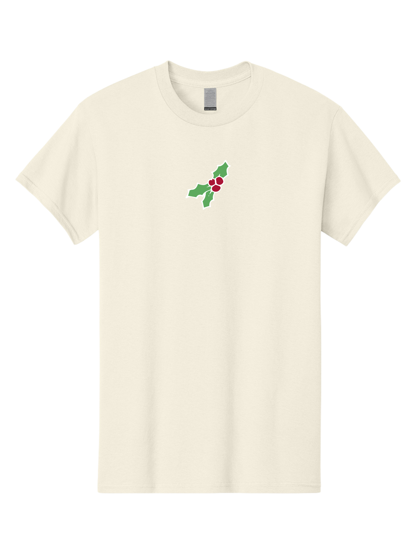 Holly-Leaves-And-Berries Men'S Graphic Tee, 100% Cotton, Comfortable Casual Summer Wear, Machine Washable, Holly Leaves, Red Berries, Festive Greenery, Christmas Decoration, Winter Symbol, Holiday Icon, Seasonal Motif, Festive Holiday Decor - Aaa935 13