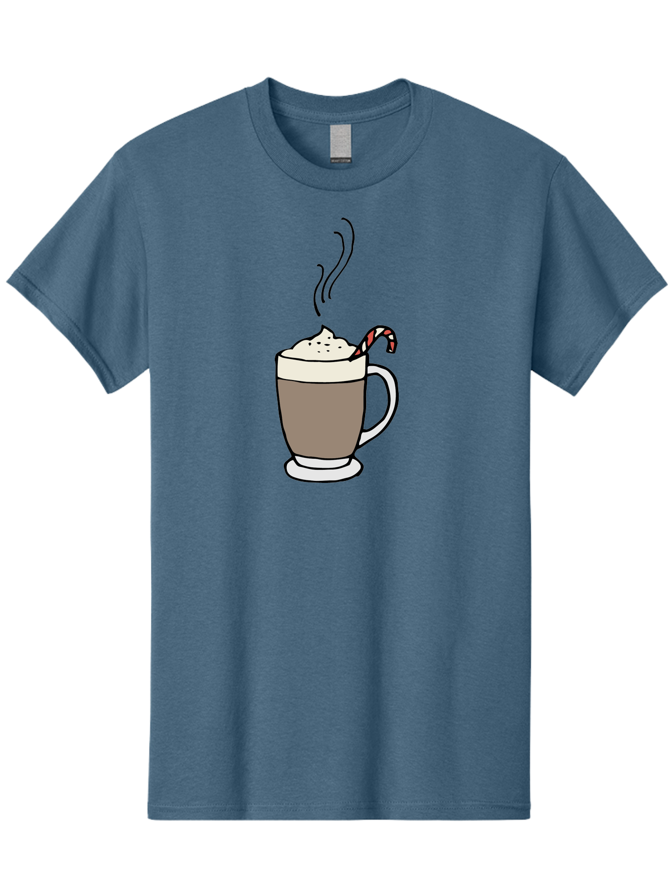 Hot-Chocolate-1 Men'S Graphic Tee, 100% Cotton, Comfortable Casual Summer Wear, Machine Washable, Hot Chocolate, Whipped Cream, Candy Cane, Holiday Drink, Sweet Treat, Festive Beverage, Marshmallow Topping, Chocolatey Goodness, - Aaa939 11