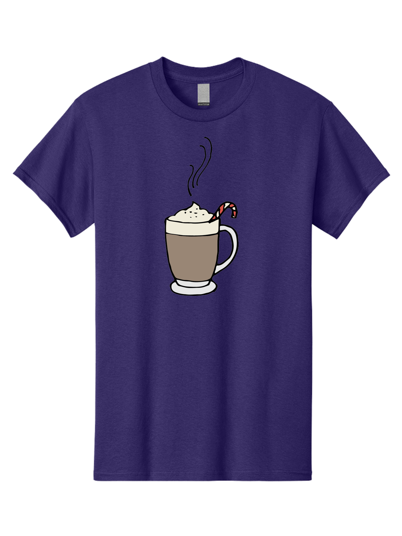 Hot-Chocolate-1 Men'S Graphic Tee, 100% Cotton, Comfortable Casual Summer Wear, Machine Washable, Hot Chocolate, Whipped Cream, Candy Cane, Holiday Drink, Sweet Treat, Festive Beverage, Marshmallow Topping, Chocolatey Goodness, - Aaa939 21