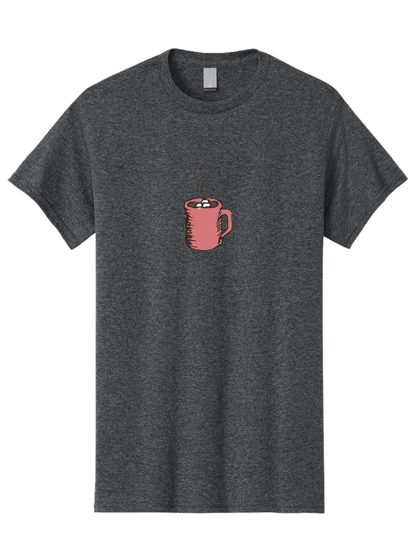 Hot-Chocolate Men'S Graphic Tee, 100% Cotton, Comfortable Casual Summer Wear, Machine Washable, Hot Chocolate, Marshmallows, Steaming Hot, Pink Mug, Cozy Drink, Warm Beverage, Sweet Treat, Comforting Delight - Aaa943 7