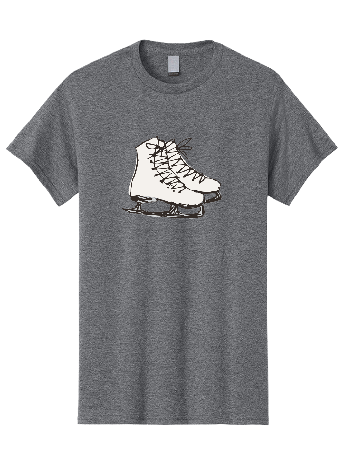 Ice-Skates-1 Men'S Graphic Tee, 100% Cotton, Comfortable Casual Summer Wear, Machine Washable, Ice Skates, Winter Sports, Figure Skating, Ice Skating, Laced Boots, Winter Fun, Cold Weather Activities, Frozen Rink - Aaa944 9