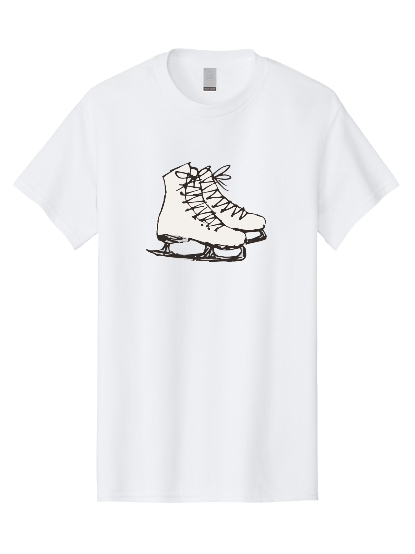 Ice-Skates-1 Men'S Graphic Tee, 100% Cotton, Comfortable Casual Summer Wear, Machine Washable, Ice Skates, Winter Sports, Figure Skating, Ice Skating, Laced Boots, Winter Fun, Cold Weather Activities, Frozen Rink - Aaa944 7