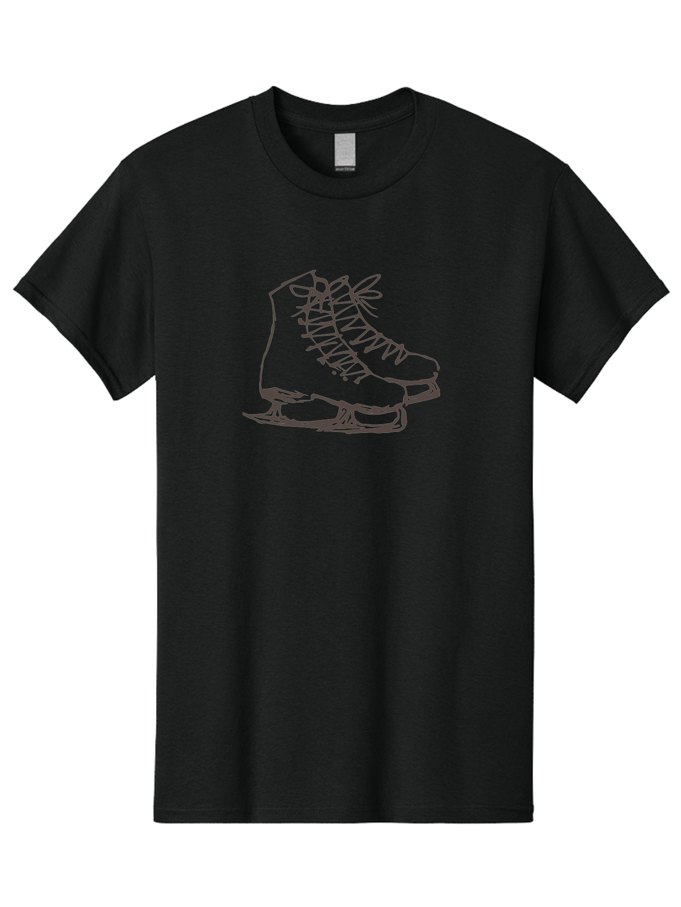 Ice-Skates Men'S Graphic Tee, 100% Cotton, Comfortable Casual Summer Wear, Machine Washable, Ice Skates, Winter Sports, Ice Skating, Skate Blades, Laced Boots, Ice Hockey, Winter Fun, Frozen Rink, Ice Rinks, Skate Equipment, - Aaa945 1