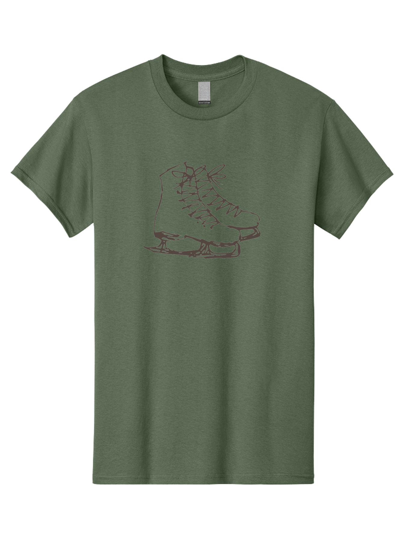 Ice-Skates Men'S Graphic Tee, 100% Cotton, Comfortable Casual Summer Wear, Machine Washable, Ice Skates, Winter Sports, Ice Skating, Skate Blades, Laced Boots, Ice Hockey, Winter Fun, Frozen Rink, Ice Rinks, Skate Equipment, - Aaa945 3