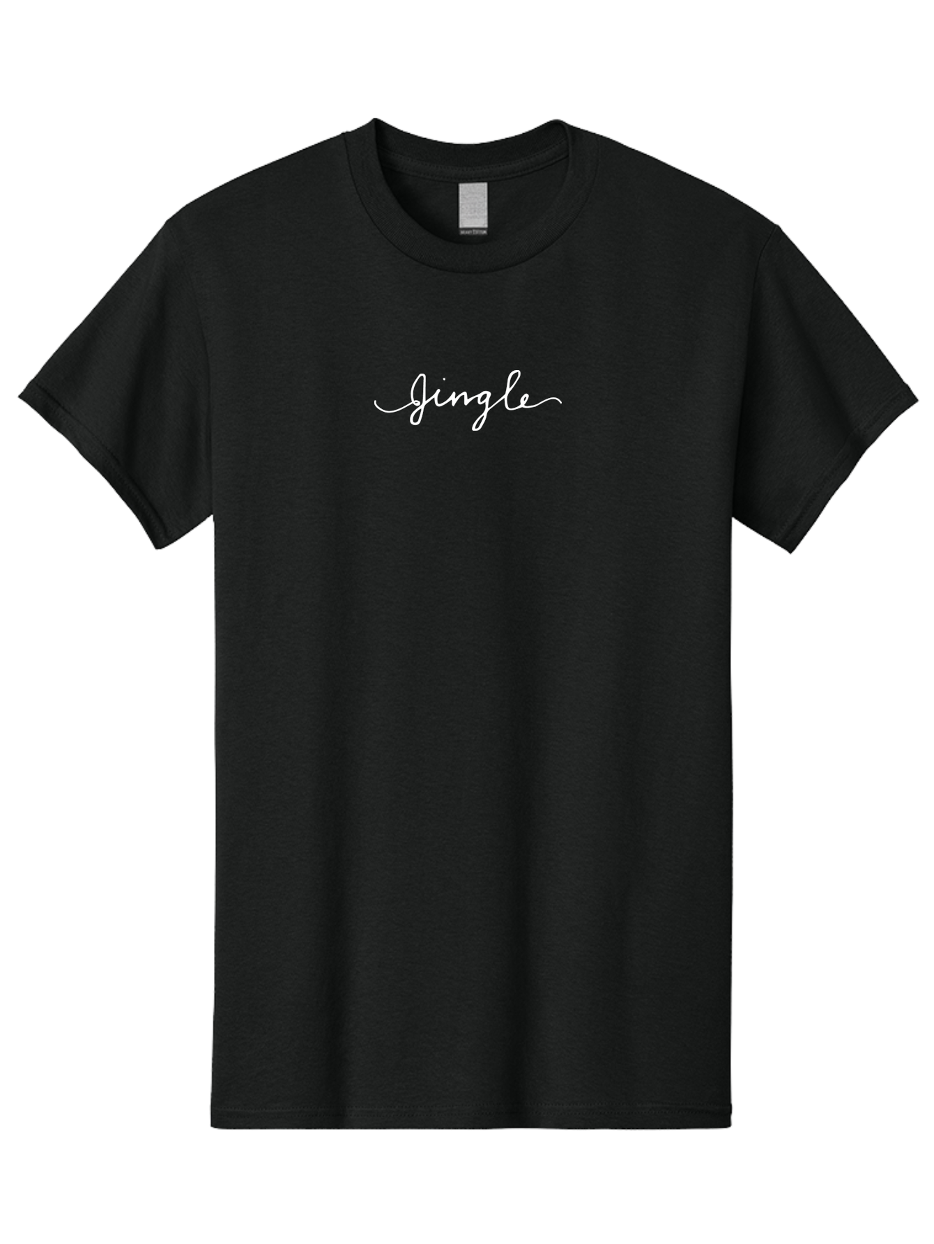 Jingle Men'S Graphic Tee, 100% Cotton, Comfortable Casual Summer Wear, Machine Washable, Holiday Phrase, Christmas Cheer, Festive Typography, Jingle Bell, Winter Season, Cursive Script, Merry Christmas - Aaa952 13