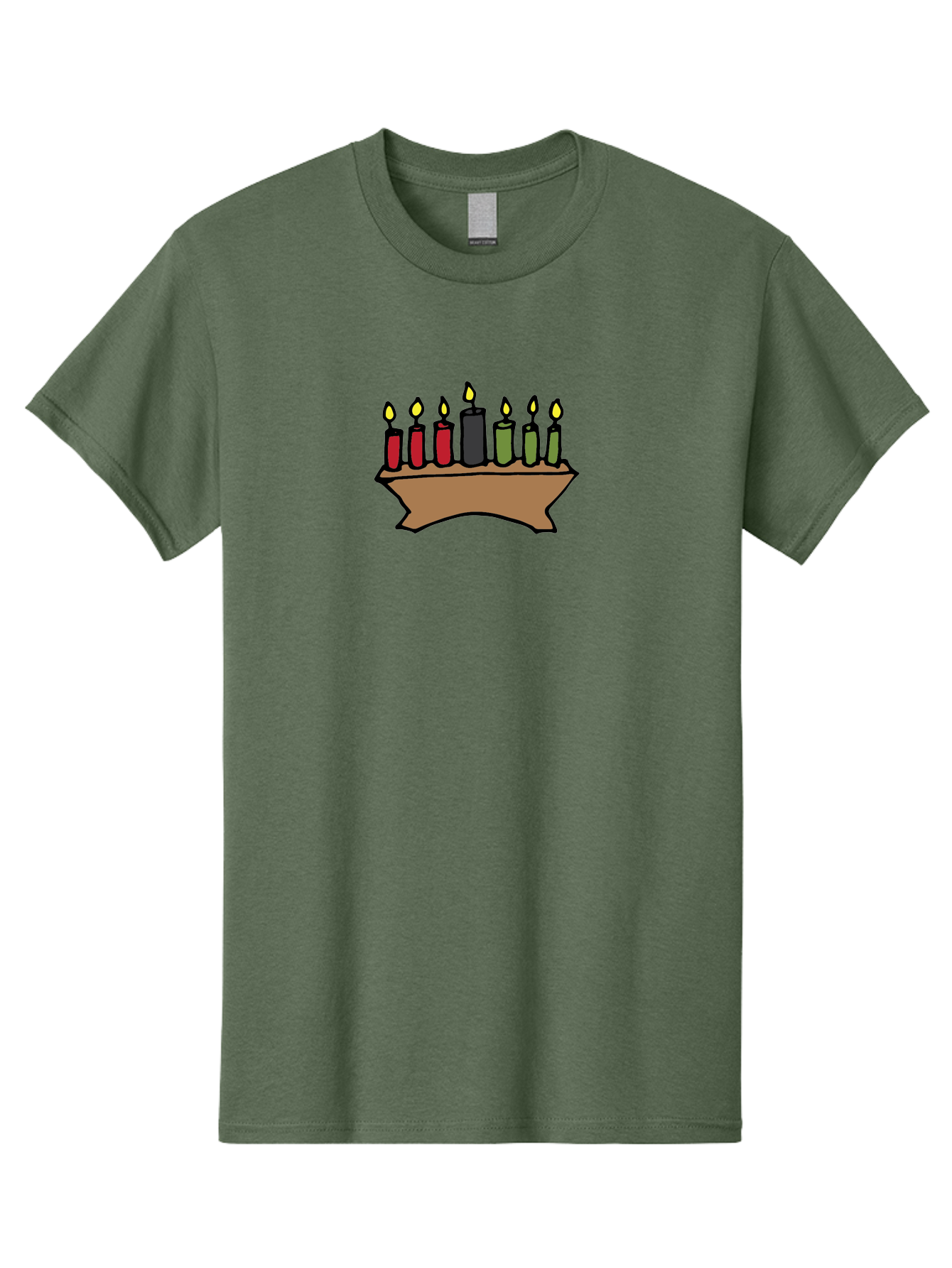 Kwanzaa-Kinara Men'S Graphic Tee, 100% Cotton, Comfortable Casual Summer Wear, Machine Washable, Kwanzaa Kinara With Seven Candles, Red, Black, Green Candles, Lit Flames, African Heritage, Cultural Celebration, Traditional Symbols, - Aaa958 15