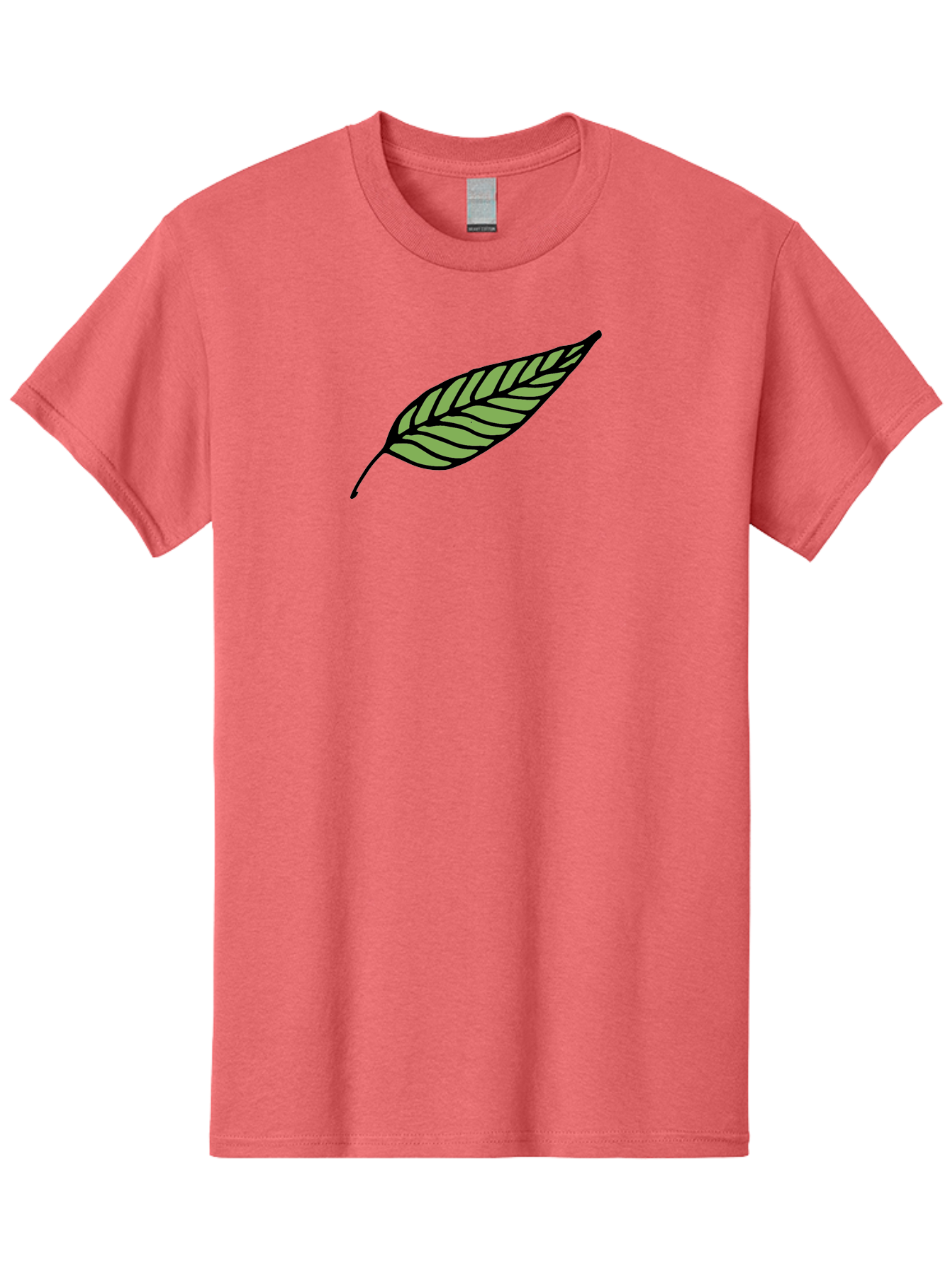 Leaf Men'S Graphic Tee, 100% Cotton, Comfortable Casual Summer Wear, Machine Washable, Leaf Icon, Olive Branch Symbol, Simple Illustration, Black Outline, Green Leaf, Minimalist Design, Symbolic Representation, Peace Symbol, - Aaa965 5