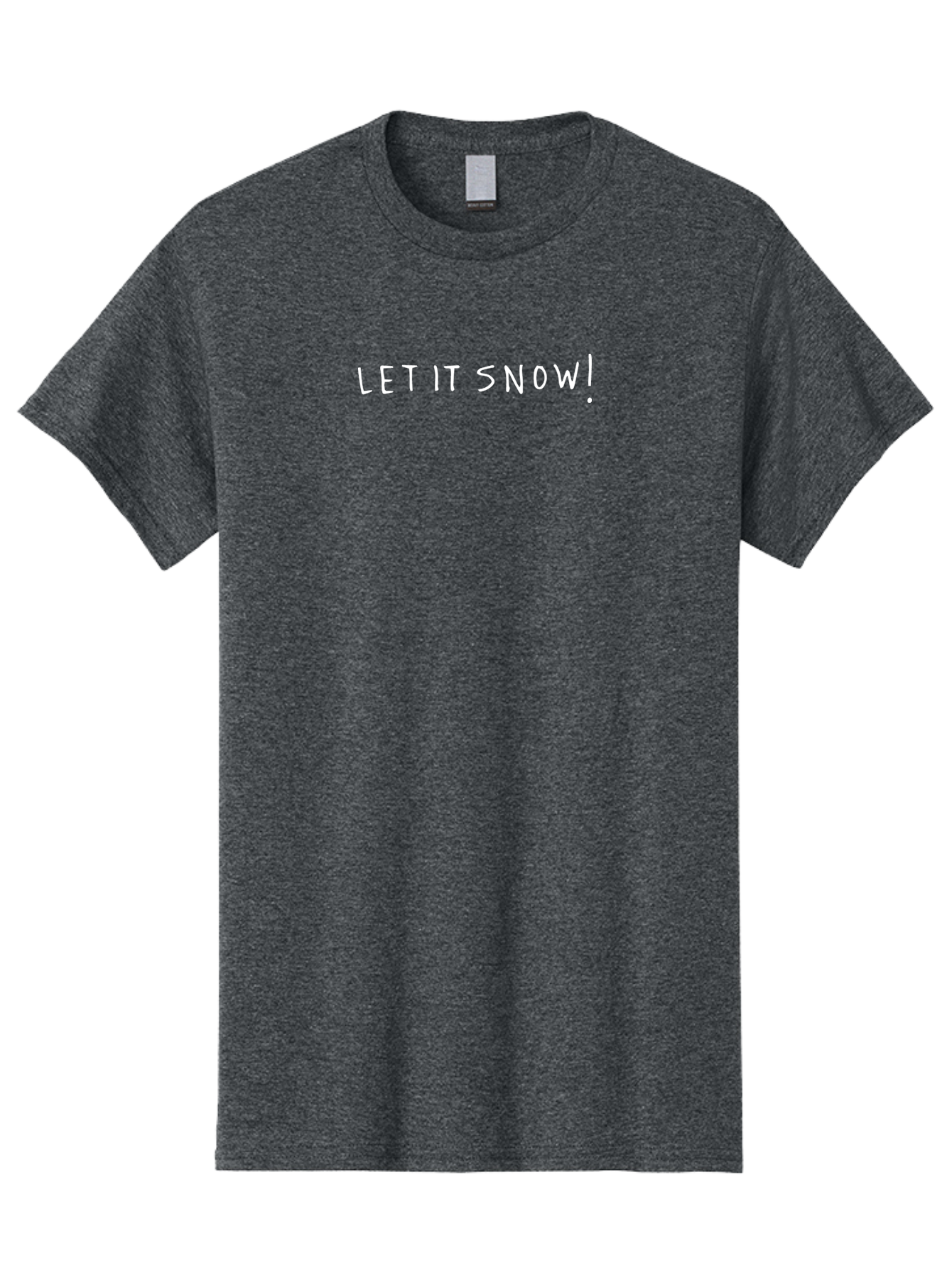 Let-It-Snow Men'S Graphic Tee, 100% Cotton, Comfortable Casual Summer Wear, Machine Washable, Winter Wonderland, Snowfall, Festive Season, Holiday Cheer, Christmas Magic, Snowy Weather, Let It Snow, Exclamation Mark - Aaa969 11