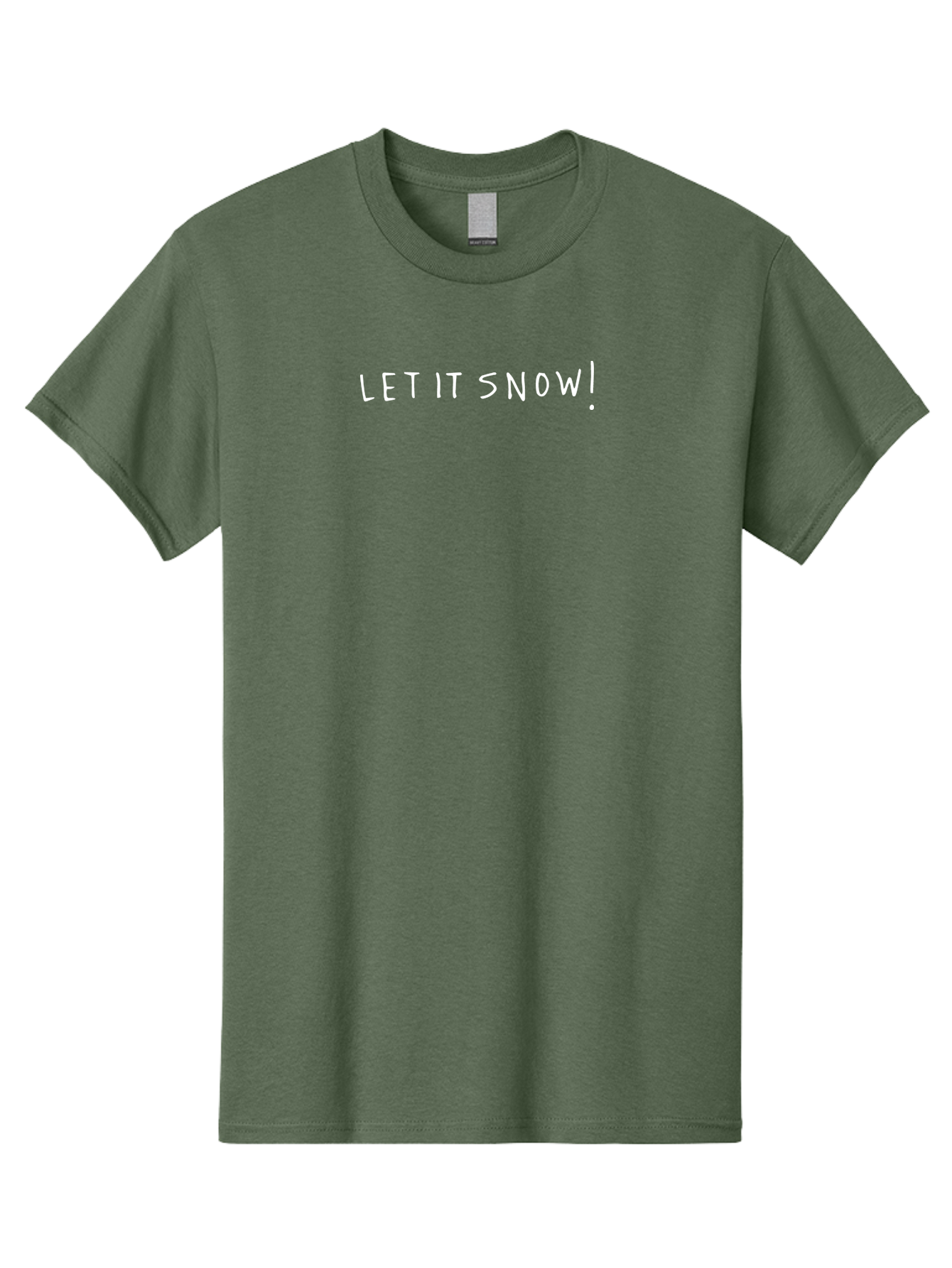 Let-It-Snow Men'S Graphic Tee, 100% Cotton, Comfortable Casual Summer Wear, Machine Washable, Winter Wonderland, Snowfall, Festive Season, Holiday Cheer, Christmas Magic, Snowy Weather, Let It Snow, Exclamation Mark - Aaa969 29