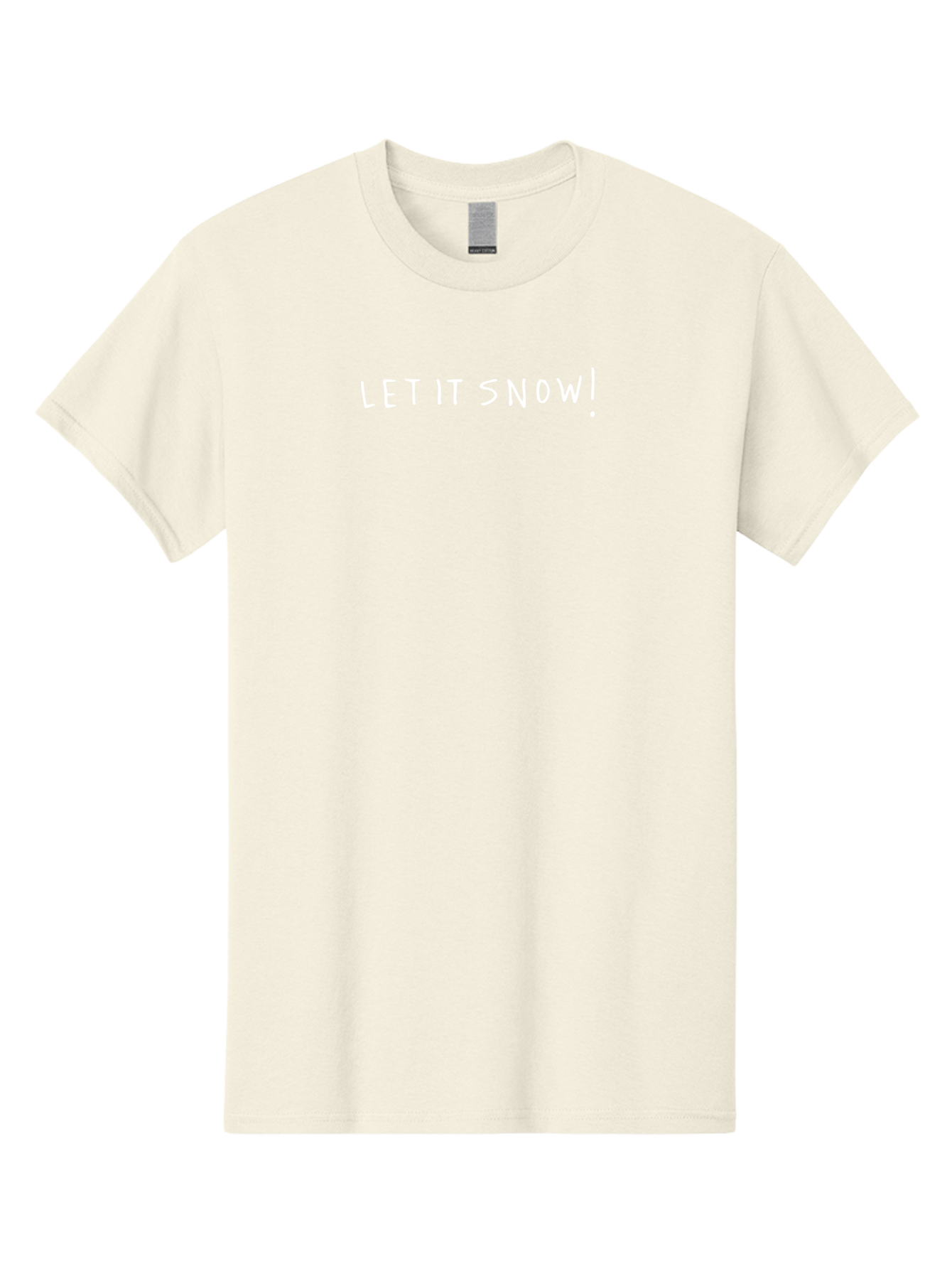 Let-It-Snow Men'S Graphic Tee, 100% Cotton, Comfortable Casual Summer Wear, Machine Washable, Winter Wonderland, Snowfall, Festive Season, Holiday Cheer, Christmas Magic, Snowy Weather, Let It Snow, Exclamation Mark - Aaa969 25