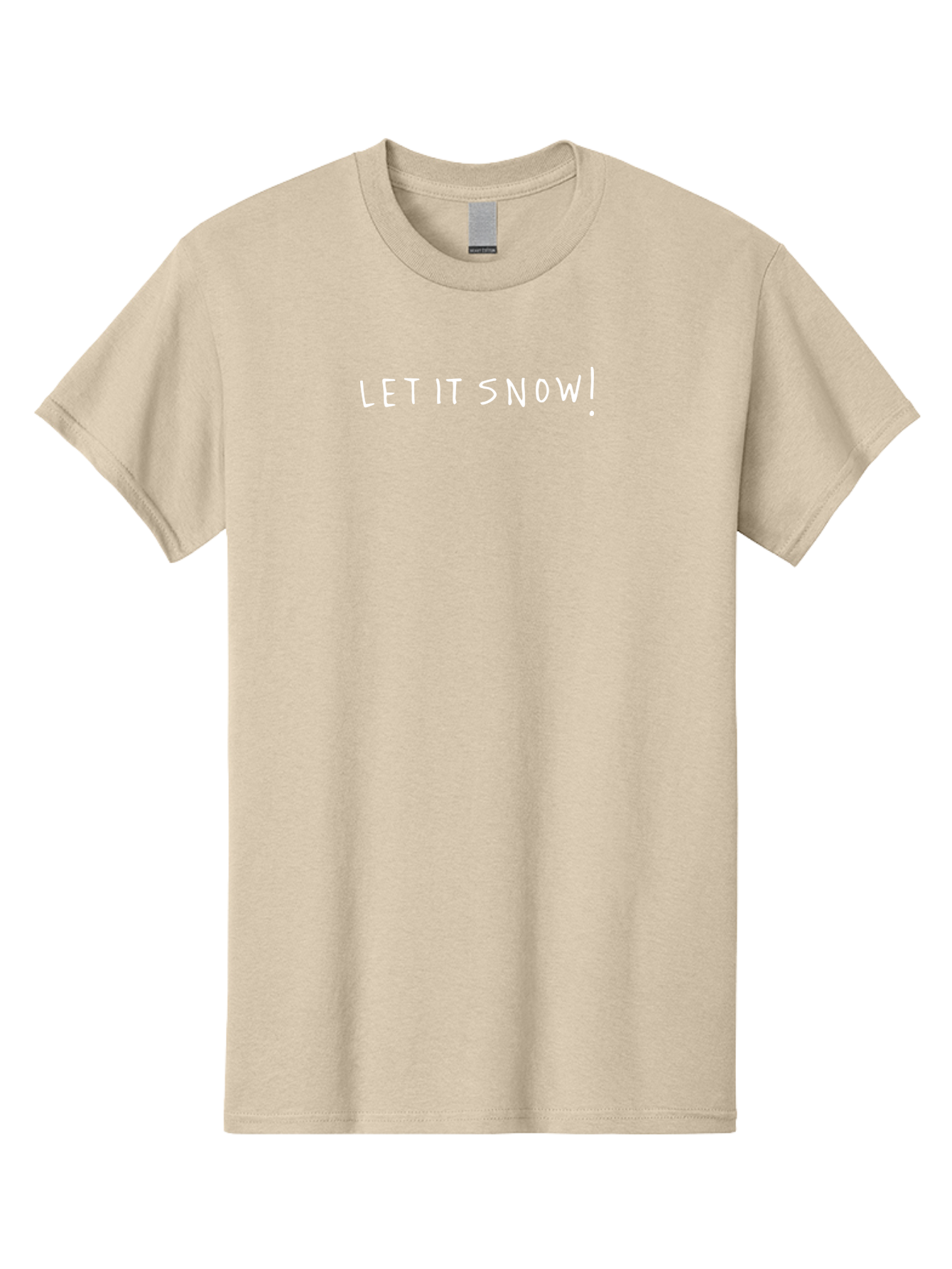 Let-It-Snow Men'S Graphic Tee, 100% Cotton, Comfortable Casual Summer Wear, Machine Washable, Winter Wonderland, Snowfall, Festive Season, Holiday Cheer, Christmas Magic, Snowy Weather, Let It Snow, Exclamation Mark - Aaa969 15