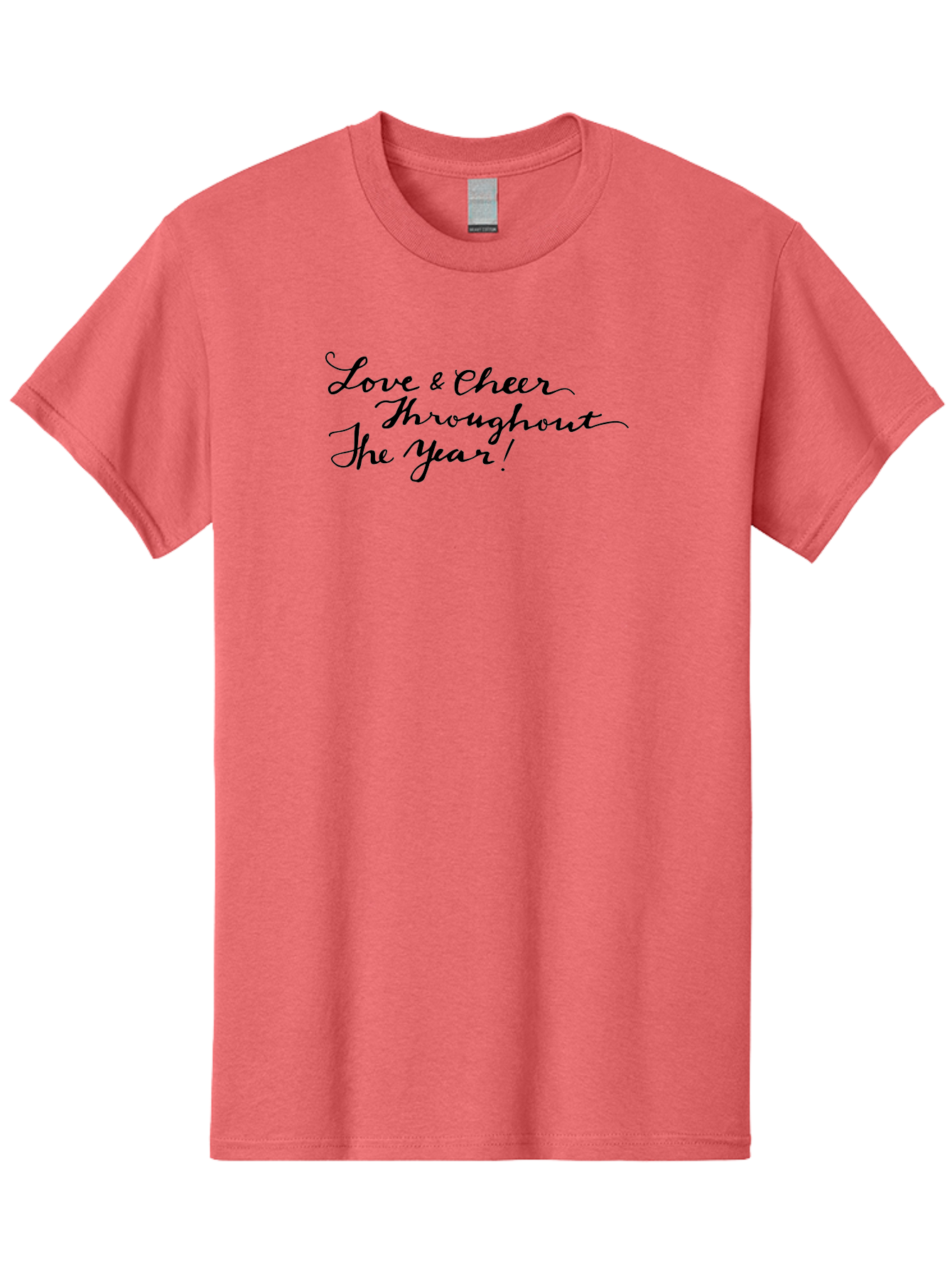 Love-Cheer-Throughout-The-Year-1 Men'S Graphic Tee, 100% Cotton, Comfortable Casual Summer Wear, Machine Washable, Love And Cheer, Inspirational Quote, Motivational Message, Positive Vibes, Happy Thoughts, Uplifting Words, - Aaa973 21