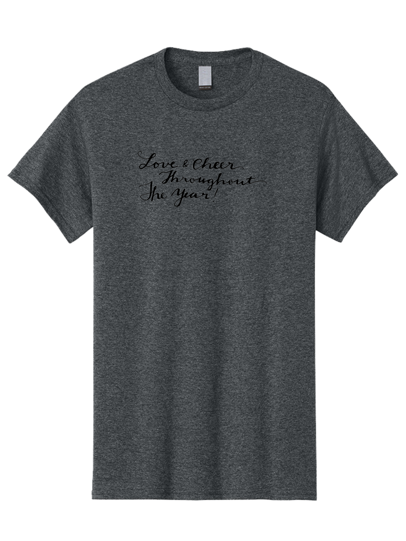 Love-Cheer-Throughout-The-Year-1 Men'S Graphic Tee, 100% Cotton, Comfortable Casual Summer Wear, Machine Washable, Love And Cheer, Inspirational Quote, Motivational Message, Positive Vibes, Happy Thoughts, Uplifting Words, - Aaa973 19