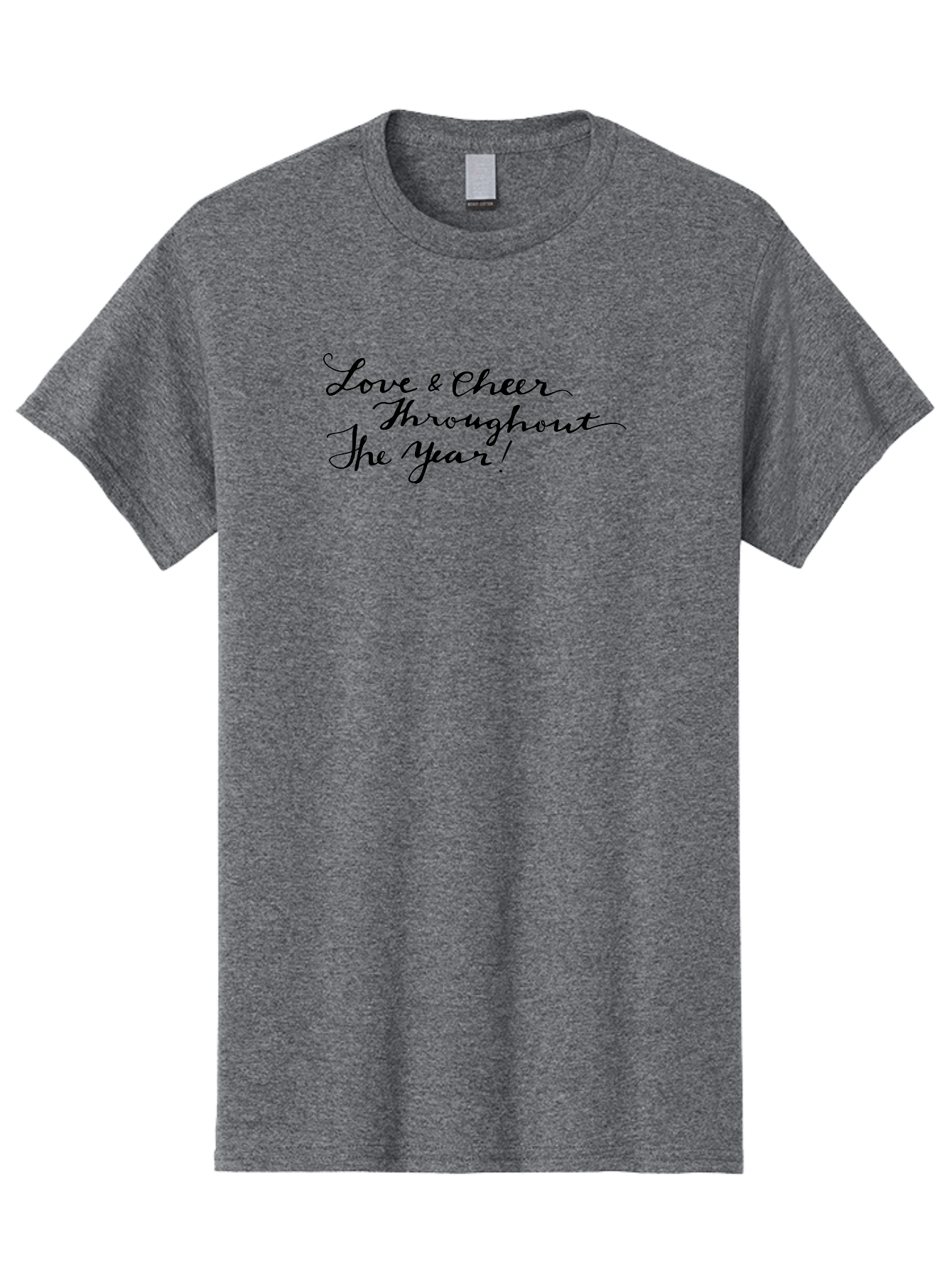 Love-Cheer-Throughout-The-Year-1 Men'S Graphic Tee, 100% Cotton, Comfortable Casual Summer Wear, Machine Washable, Love And Cheer, Inspirational Quote, Motivational Message, Positive Vibes, Happy Thoughts, Uplifting Words, - Aaa973 13