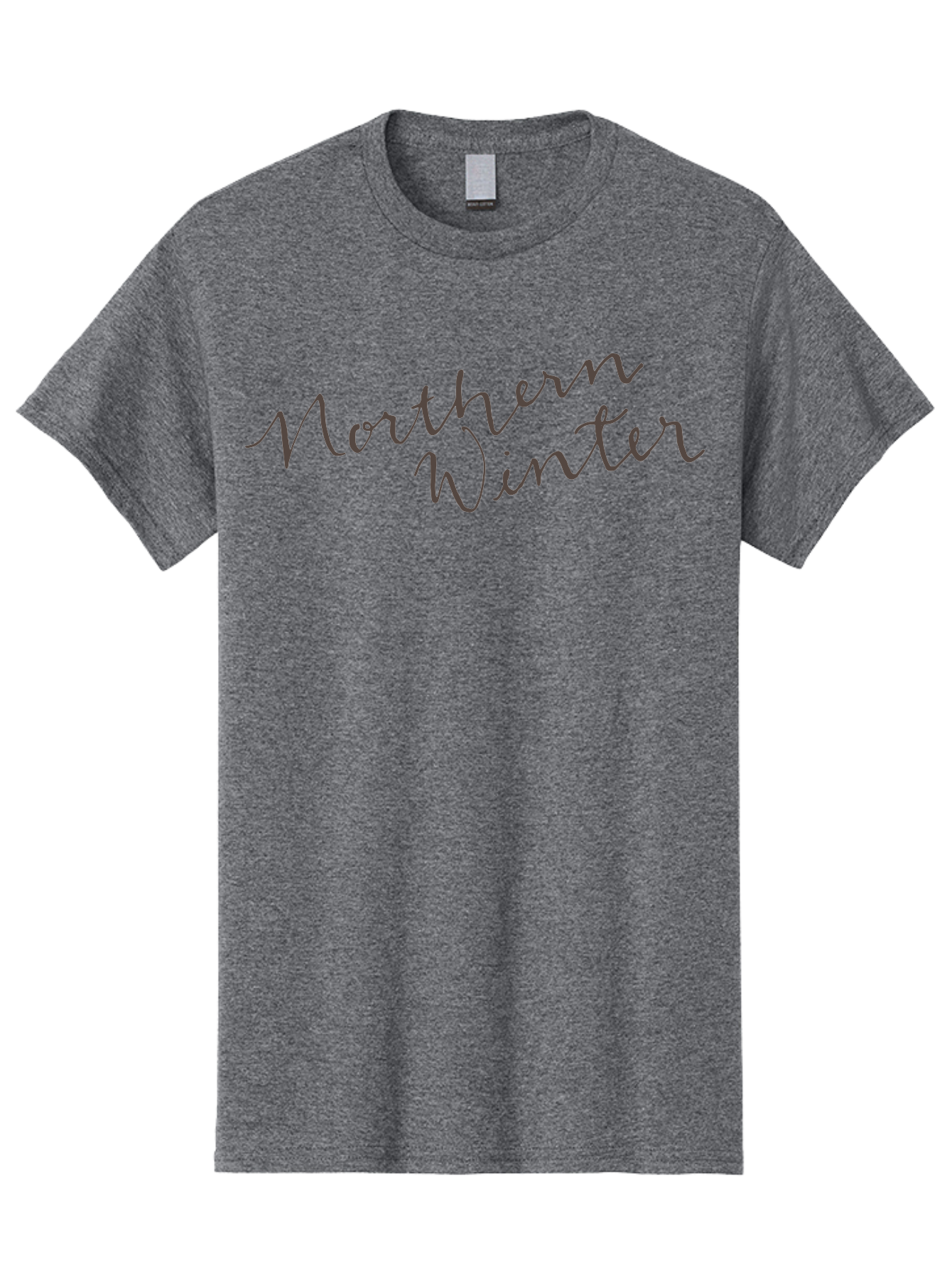 Northern-Winter-1 Men'S Graphic Tee, 100% Cotton, Comfortable Casual Summer Wear, Machine Washable, Winter Season, Cold Weather, Northern Hemisphere, Cursive Text, Frosty Vibes, Holiday Feel, Winter Wonderland Aab012 9