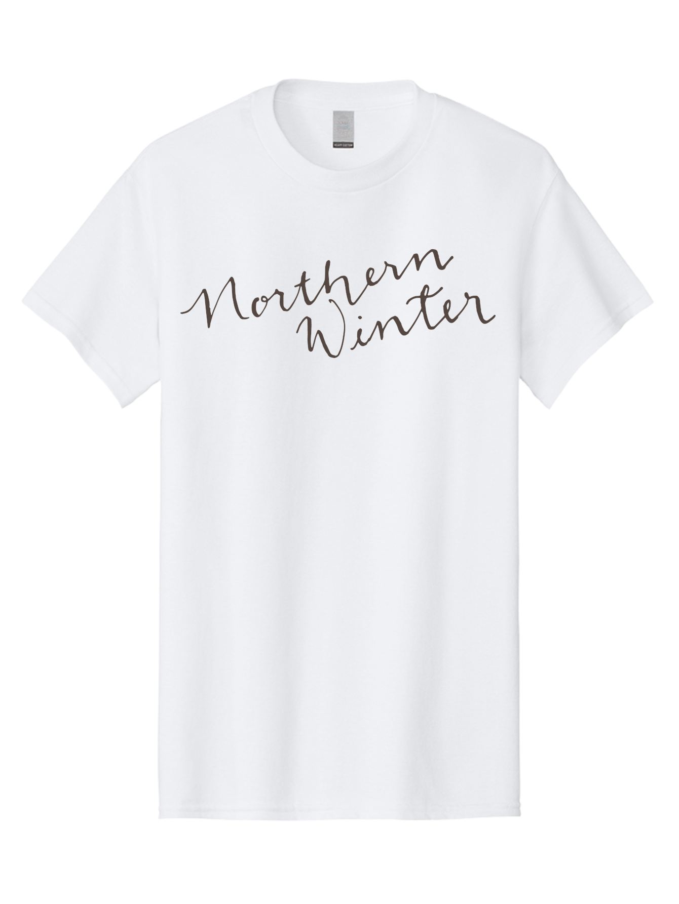 Northern-Winter-1 Men'S Graphic Tee, 100% Cotton, Comfortable Casual Summer Wear, Machine Washable, Winter Season, Cold Weather, Northern Hemisphere, Cursive Text, Frosty Vibes, Holiday Feel, Winter Wonderland Aab012 29