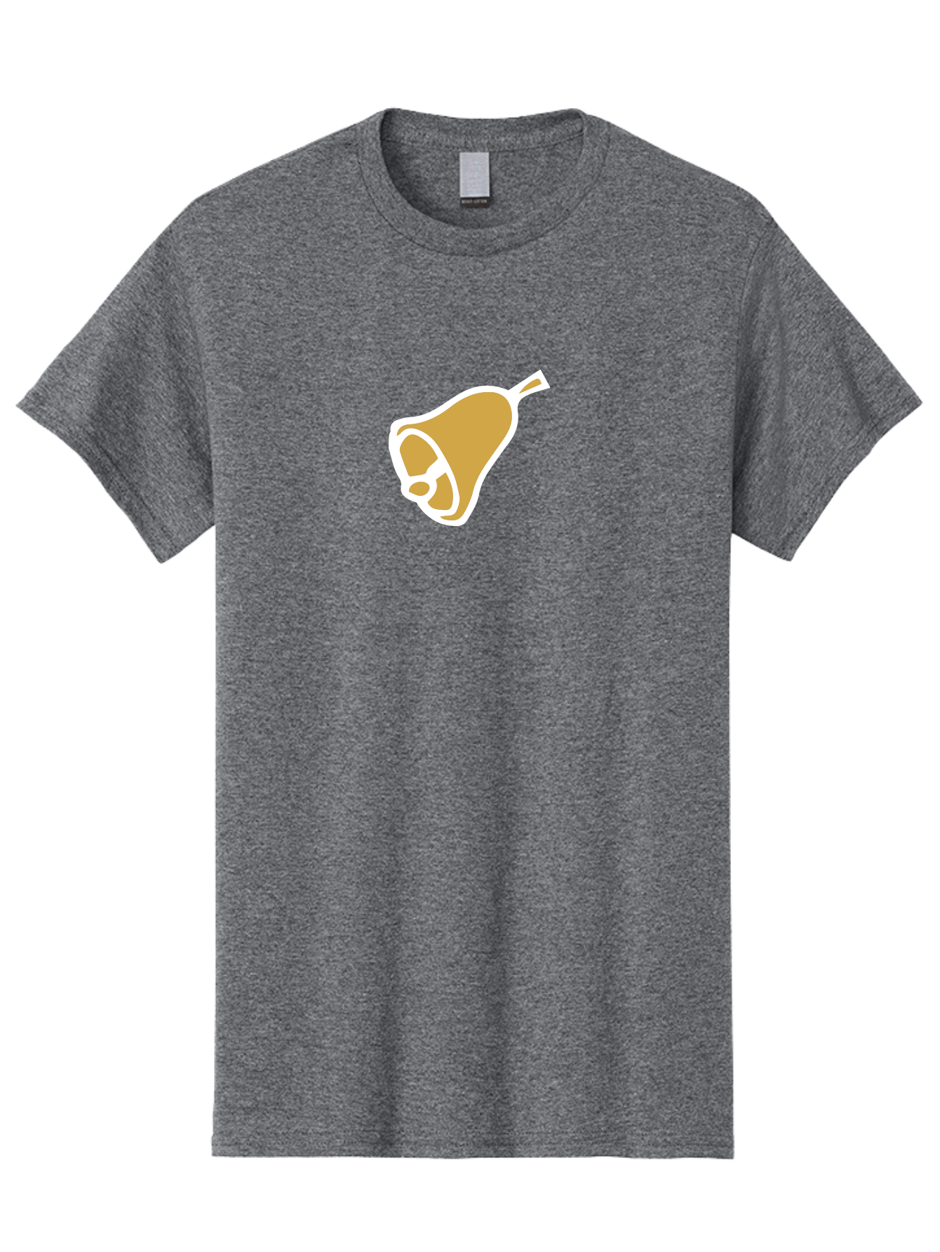 Pear Men'S Graphic Tee, 100% Cotton, Comfortable Casual Summer Wear, Machine Washable, Pear Fruit, Simple Illustration, Minimalist Design, Yellow Pear, White Outline, Healthy Snack, Organic Produce, Fruit Icon Aab030 9