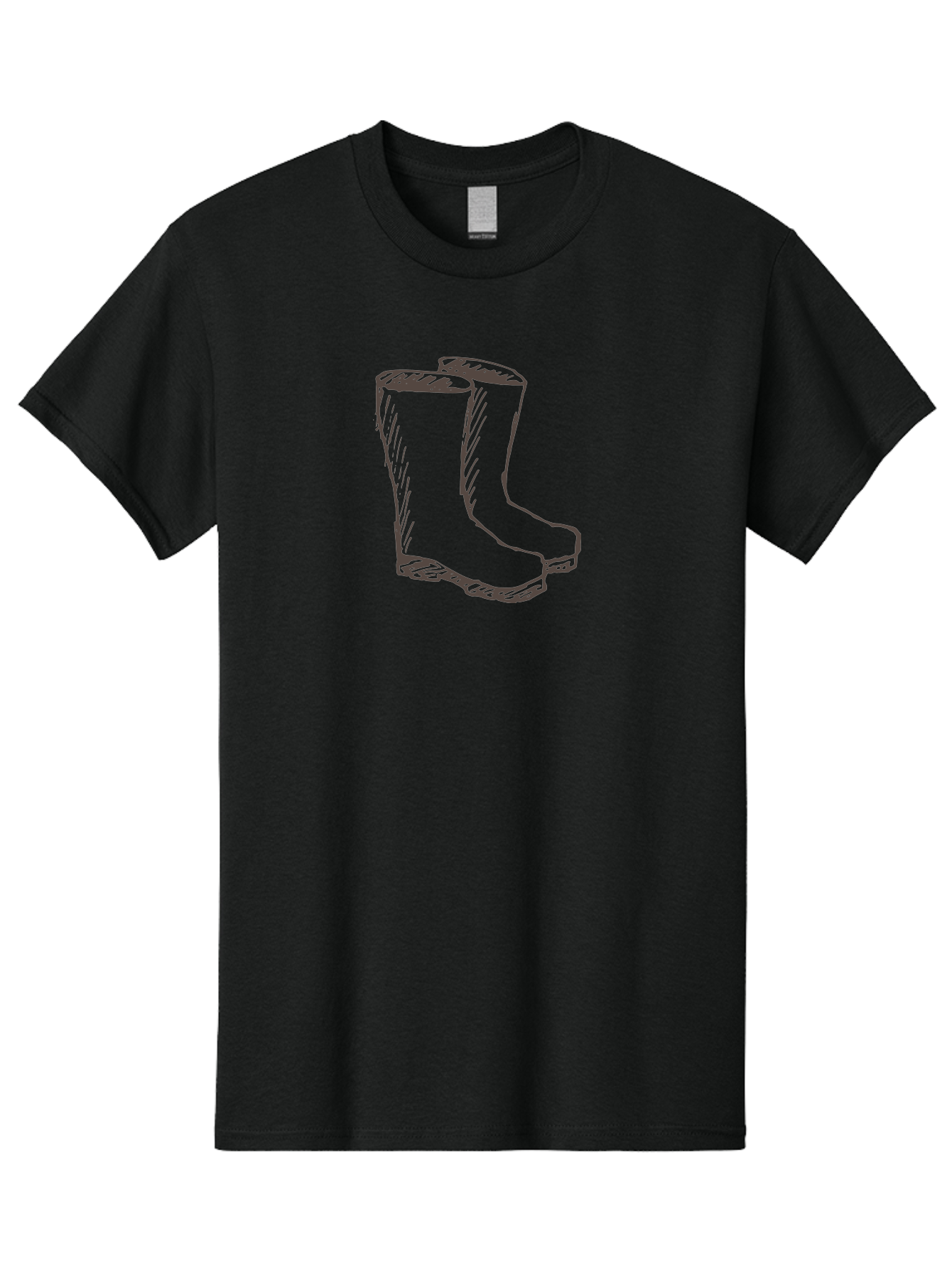 Rain-Boots Men'S Graphic Tee, 100% Cotton, Comfortable Casual Summer Wear, Machine Washable, Rubber Boots, Knee-High Boots, Waterproof Footwear, Outdoor Gear, Rainy Day Accessories, Gardening Boots Aab060 1