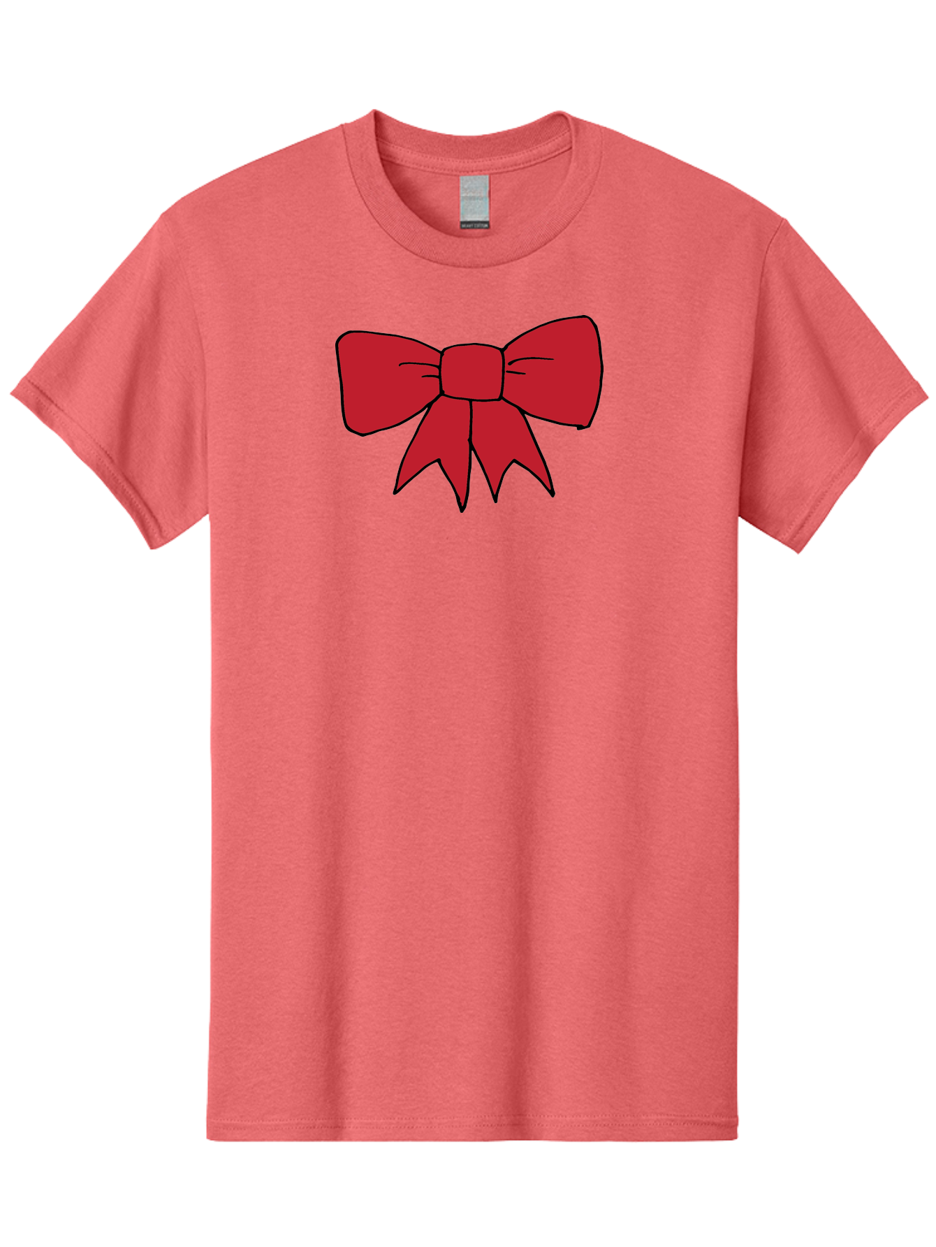 Red-Bow-4 Men'S Graphic Tee, 100% Cotton, Comfortable Casual Summer Wear, Machine Washable, Red Bow, Gift Decoration, Festive Symbol, Ribbon Accessory, Holiday Decor, Christmas Gift, Elegant Design Aab069 13