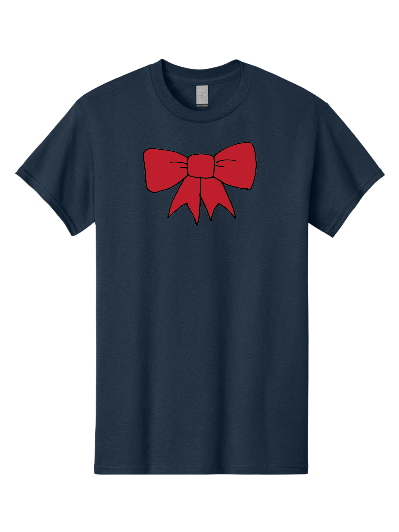 Red-Bow-4 Men'S Graphic Tee, 100% Cotton, Comfortable Casual Summer Wear, Machine Washable, Red Bow, Gift Decoration, Festive Symbol, Ribbon Accessory, Holiday Decor, Christmas Gift, Elegant Design Aab069 5