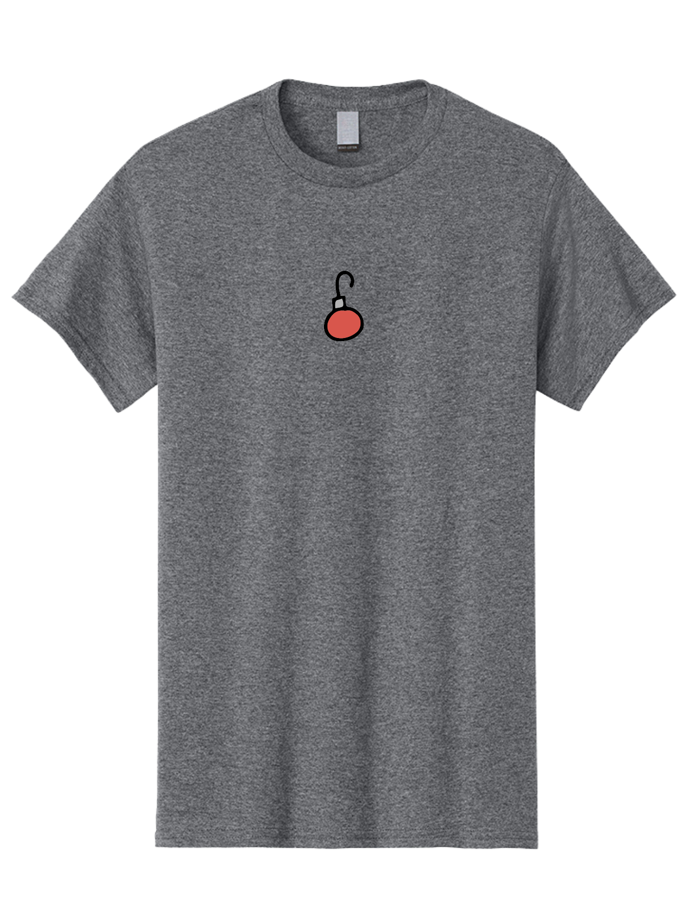 Red-Christmas-Ornament-1 Men'S Graphic Tee, 100% Cotton, Comfortable Casual Summer Wear, Machine Washable, Red Christmas Ornament, Festive Decoration, Holiday Decor, Christmas Tree Accessory, Simple Design, Minimalist Style, Aab073 19