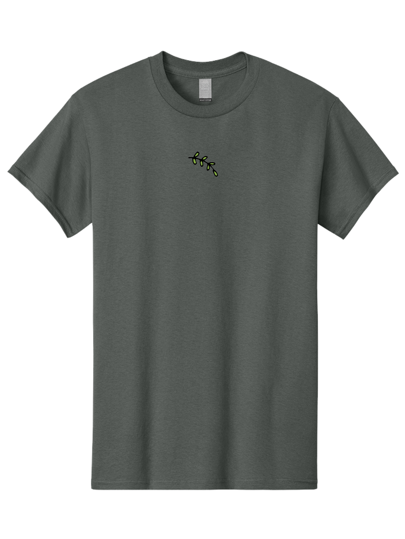 Simple-Branch Men'S Graphic Tee, 100% Cotton, Comfortable Casual Summer Wear, Machine Washable, Stem, Leaves, Simple Drawing, Minimalist Design, Black Line Art, Leafy Stem, Graphic Illustration, Botanical Element, Delicate Lines Aab103 29