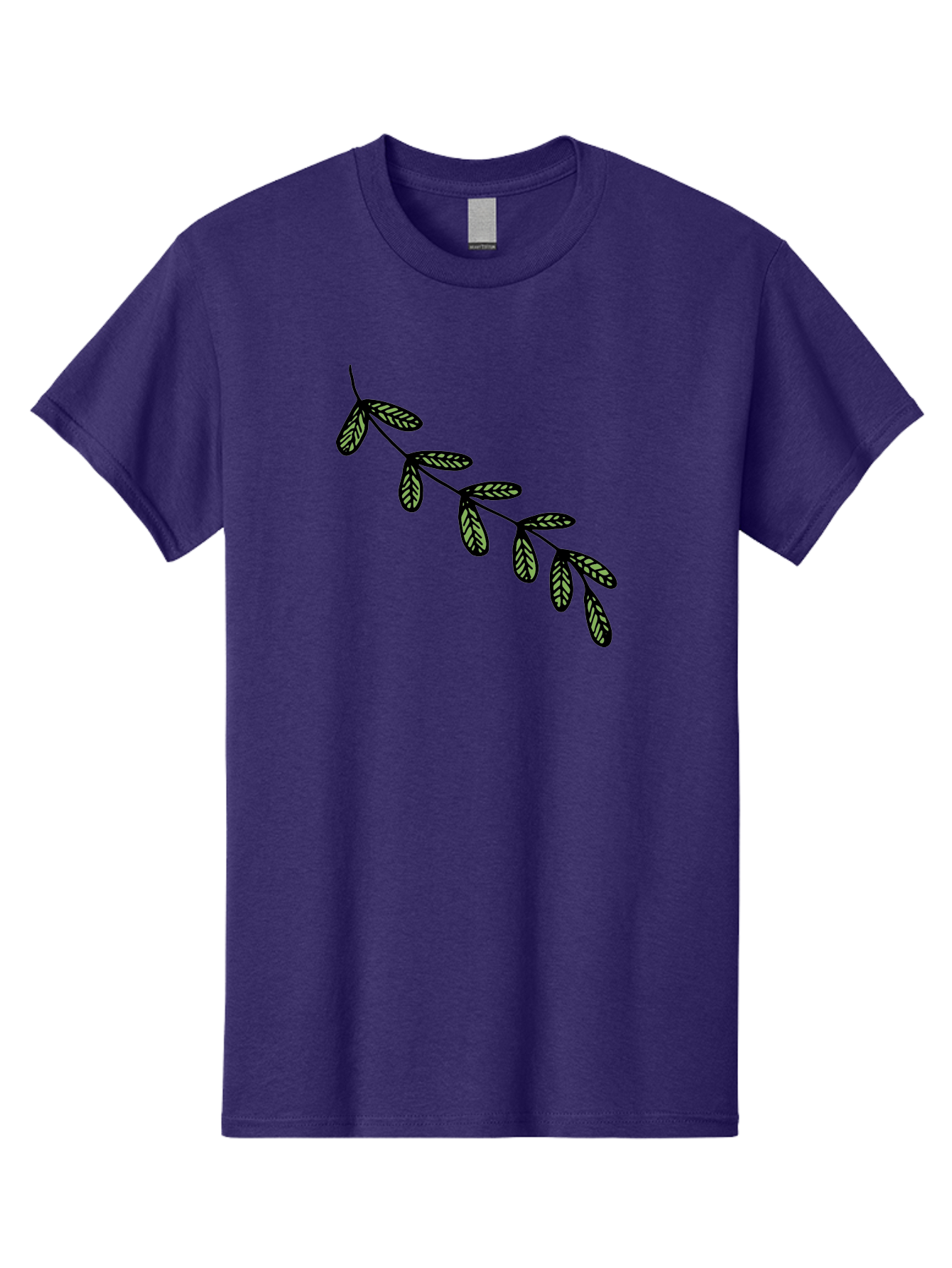 Simple-Leaves Men'S Graphic Tee, 100% Cotton, Comfortable Casual Summer Wear, Machine Washable, Simple Leaf Illustration, Minimalist Leaf Design, Black Leaves, Leaf Pattern, Botanical Art, Leaf Texture, Nature-Inspired Graphics Aab104 21