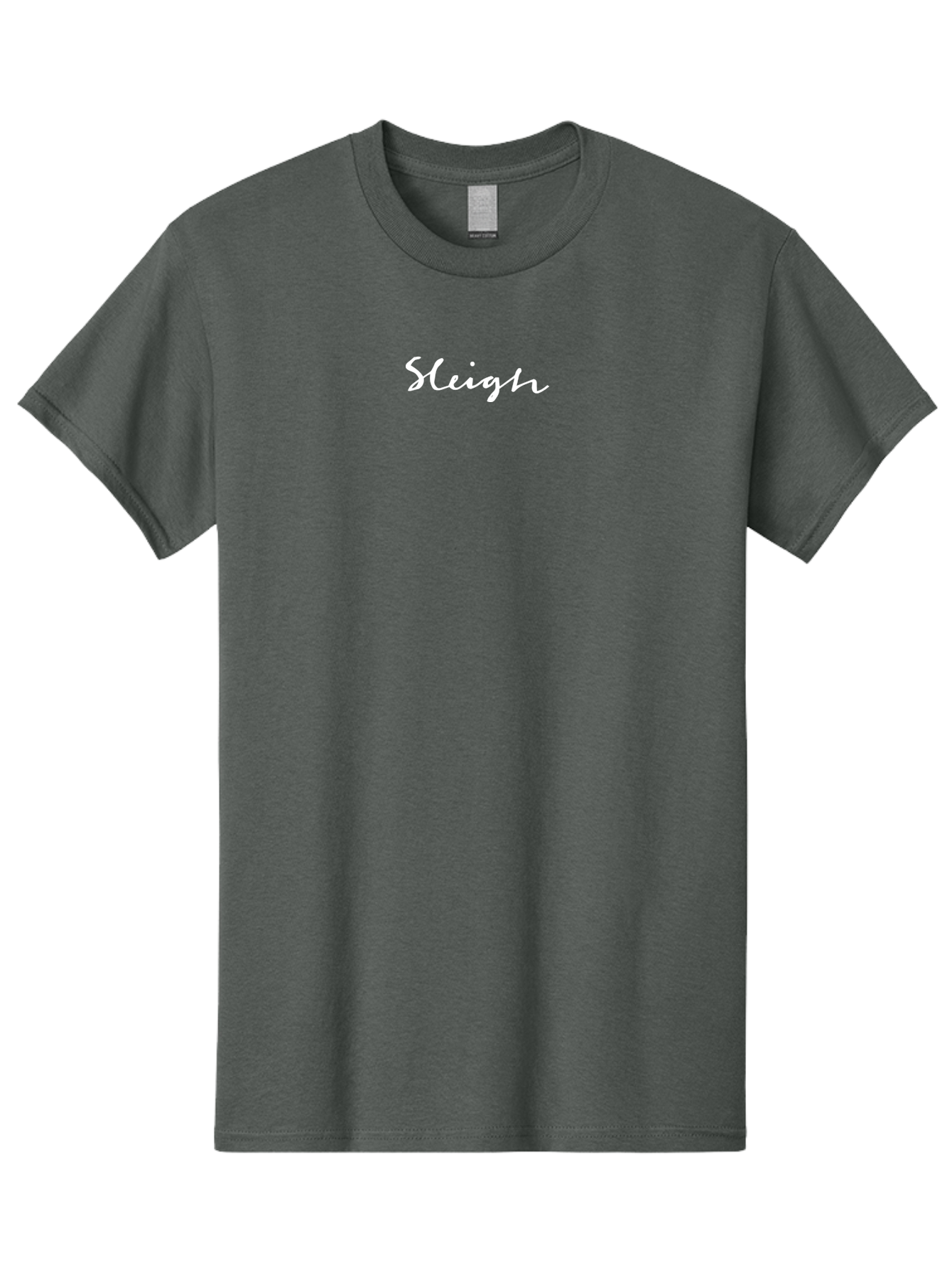 Sleigh-1 Men'S Graphic Tee, 100% Cotton, Comfortable Casual Summer Wear, Machine Washable, Sleigh, Festive, Holiday, Winter Season, Cursive Text, White Font, Christmas Theme, Seasonal Decoration Aab105 15