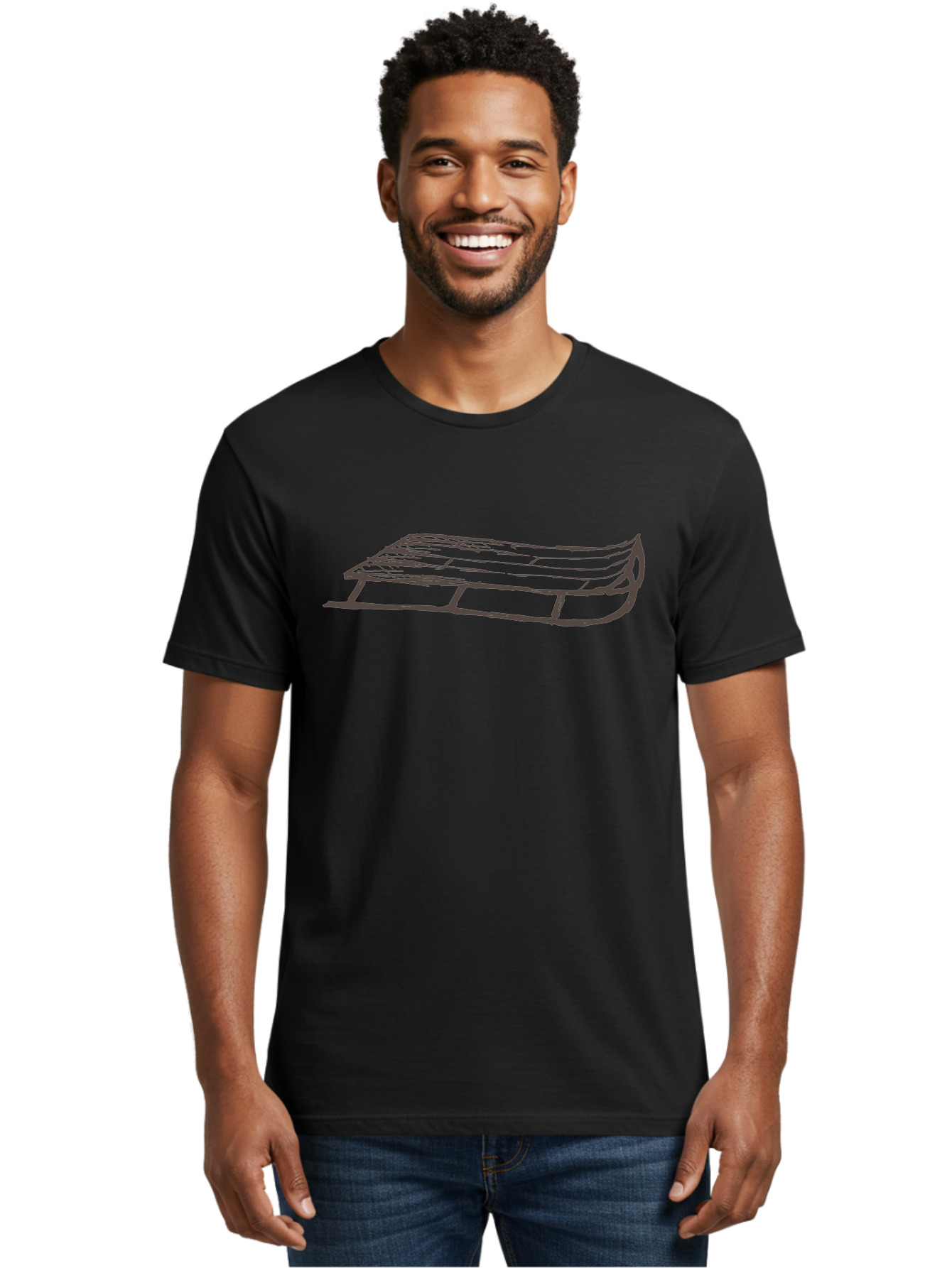 Sleigh Men'S Graphic Tee, 100% Cotton, Comfortable Casual Summer Wear, Machine Washable, Winter Sled, Festive Season, Snow Ride, Joyful Activity, Wooden Frame, Curved Runners, Holiday Fun, Winter Sport, Snowy Landscape, Cold Weather, Aab109 8