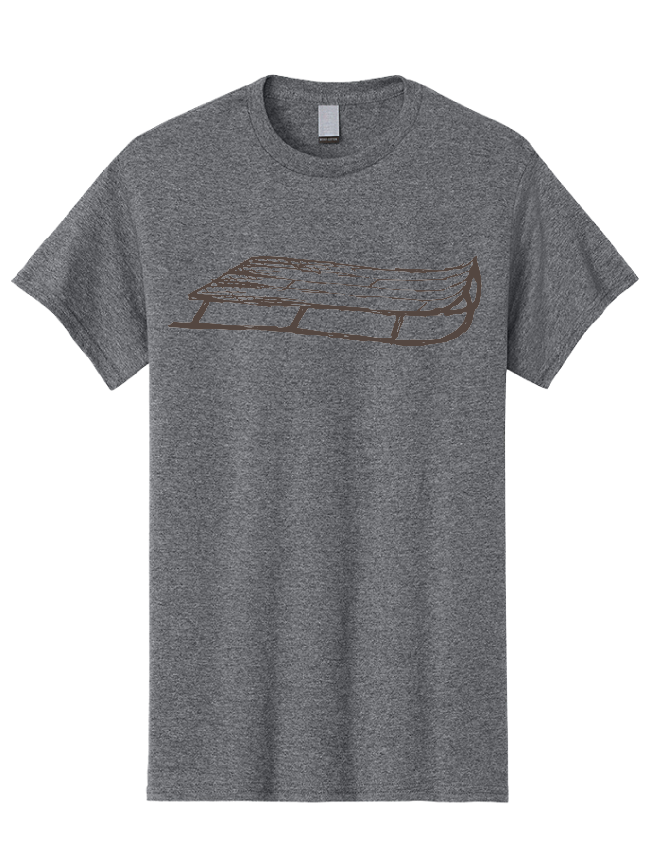 Sleigh Men'S Graphic Tee, 100% Cotton, Comfortable Casual Summer Wear, Machine Washable, Winter Sled, Festive Season, Snow Ride, Joyful Activity, Wooden Frame, Curved Runners, Holiday Fun, Winter Sport, Snowy Landscape, Cold Weather, Aab109 23