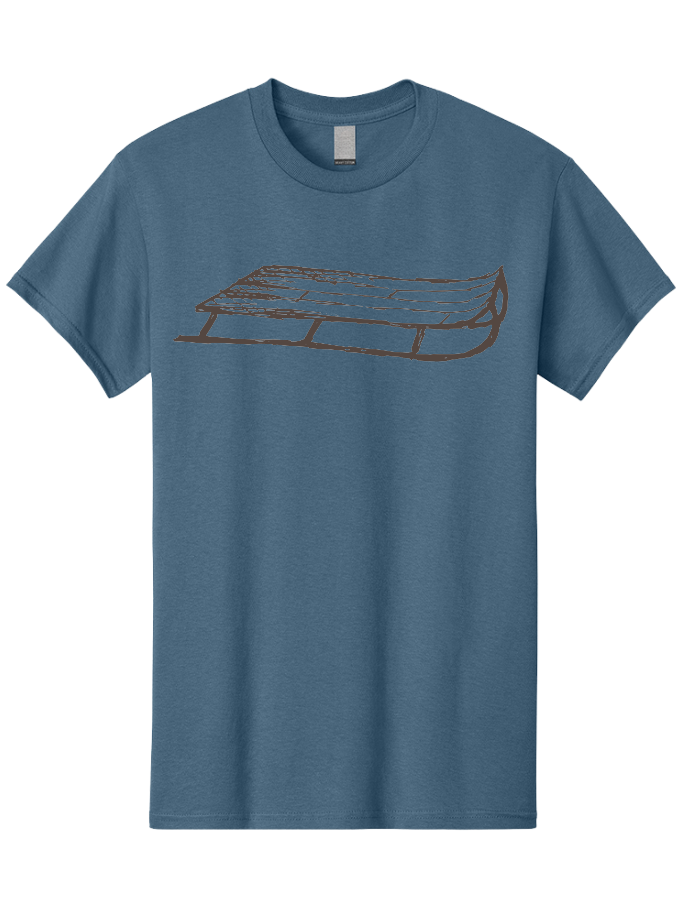 Sleigh Men'S Graphic Tee, 100% Cotton, Comfortable Casual Summer Wear, Machine Washable, Winter Sled, Festive Season, Snow Ride, Joyful Activity, Wooden Frame, Curved Runners, Holiday Fun, Winter Sport, Snowy Landscape, Cold Weather, Aab109 21