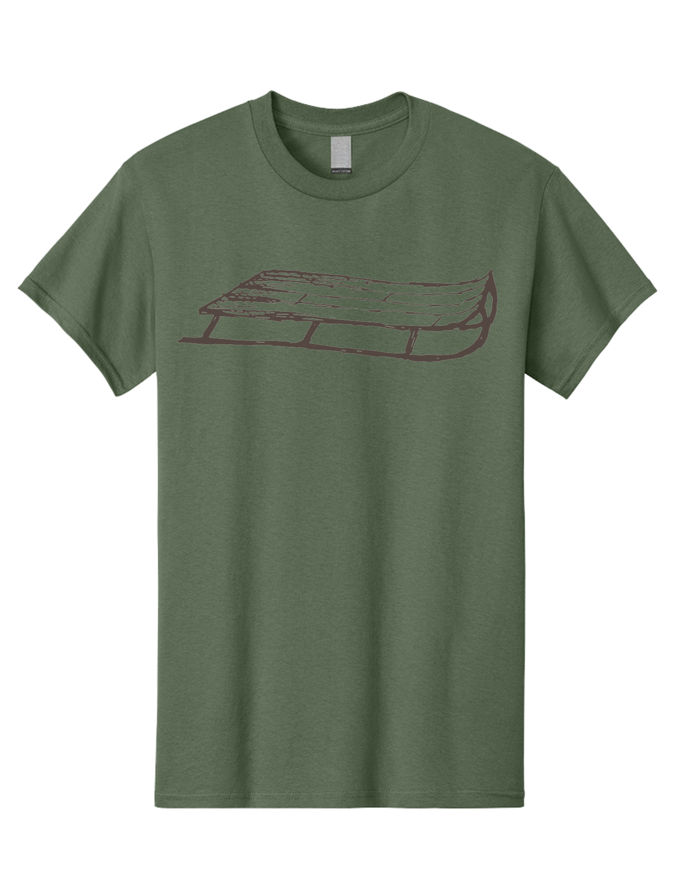 Sleigh Men'S Graphic Tee, 100% Cotton, Comfortable Casual Summer Wear, Machine Washable, Winter Sled, Festive Season, Snow Ride, Joyful Activity, Wooden Frame, Curved Runners, Holiday Fun, Winter Sport, Snowy Landscape, Cold Weather, Aab109 13