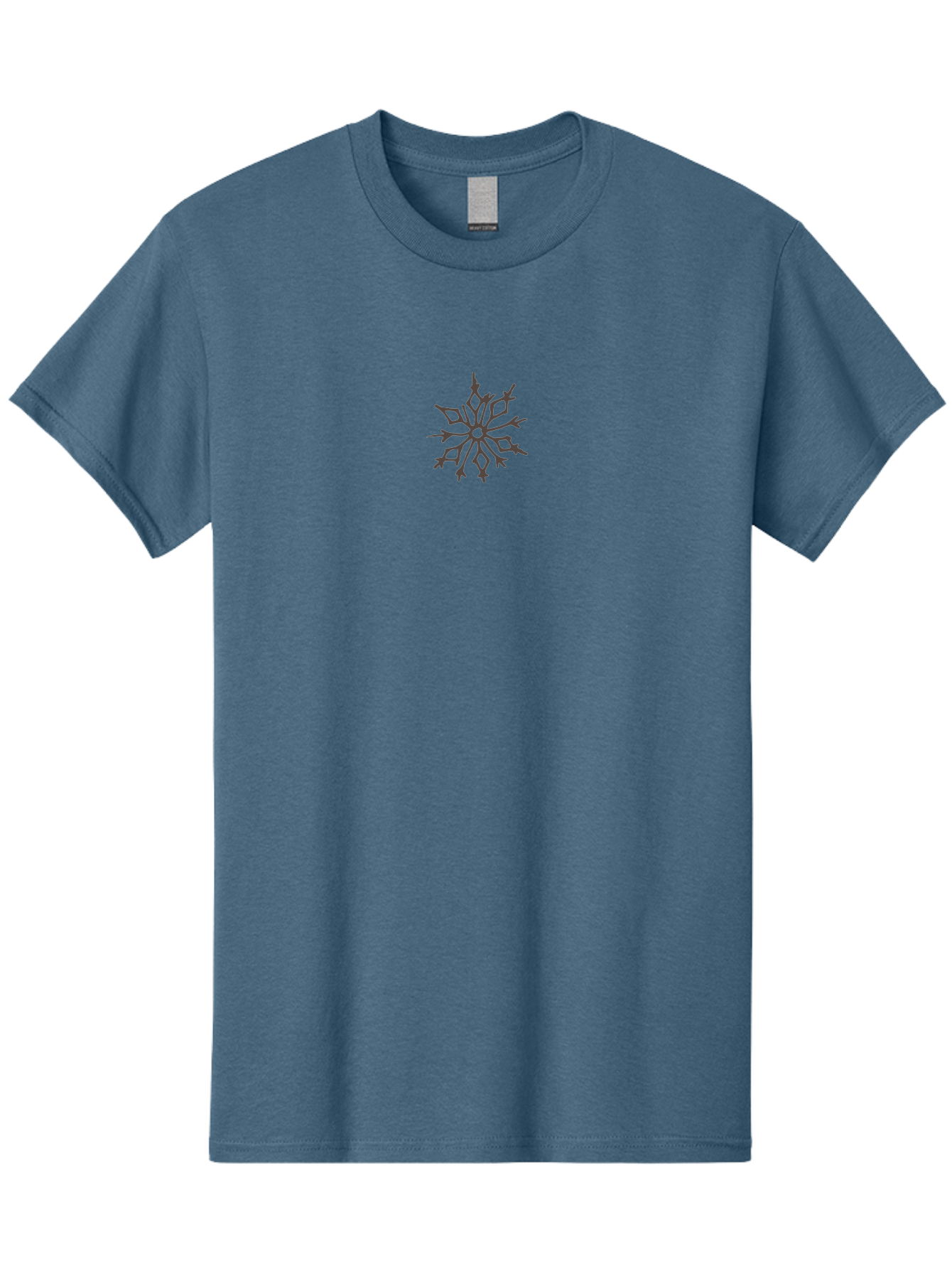 Snowflake-6 Men'S Graphic Tee, 100% Cotton, Comfortable Casual Summer Wear, Machine Washable, Simple Snowflake Design, Minimalist Winter Symbol, Delicate Frost Pattern, Purple Snowflake, Seasonal Decoration, Winter Wonderland, Aab117 27