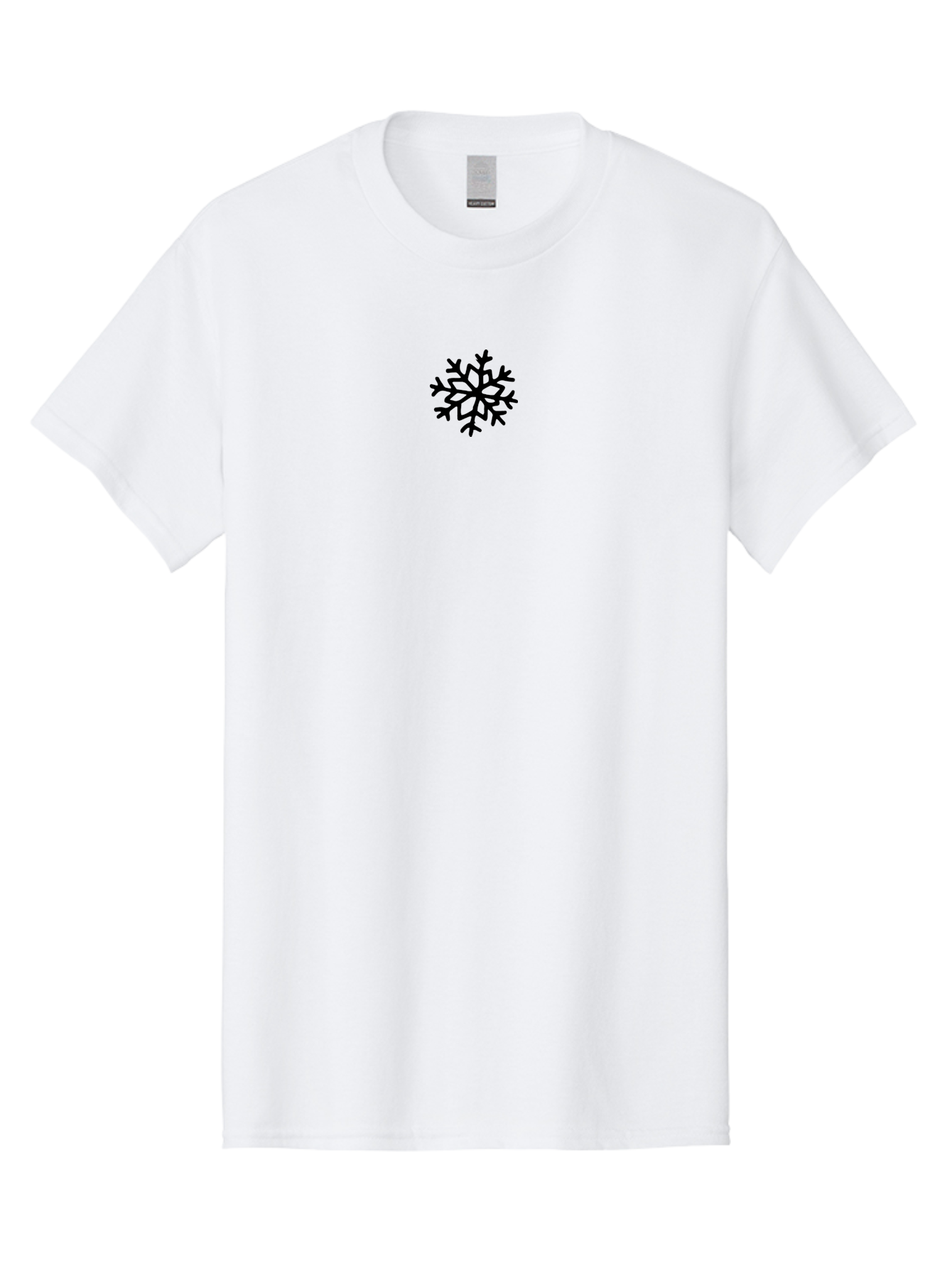 Snowflake Men'S Graphic Tee, 100% Cotton, Comfortable Casual Summer Wear, Machine Washable, Snowflake Graphic, Winter Symbol, Frosty Design, Simple Illustration, Holiday Decor, Christmas Theme, Minimalist Art, Black Silhouette Aab122 29