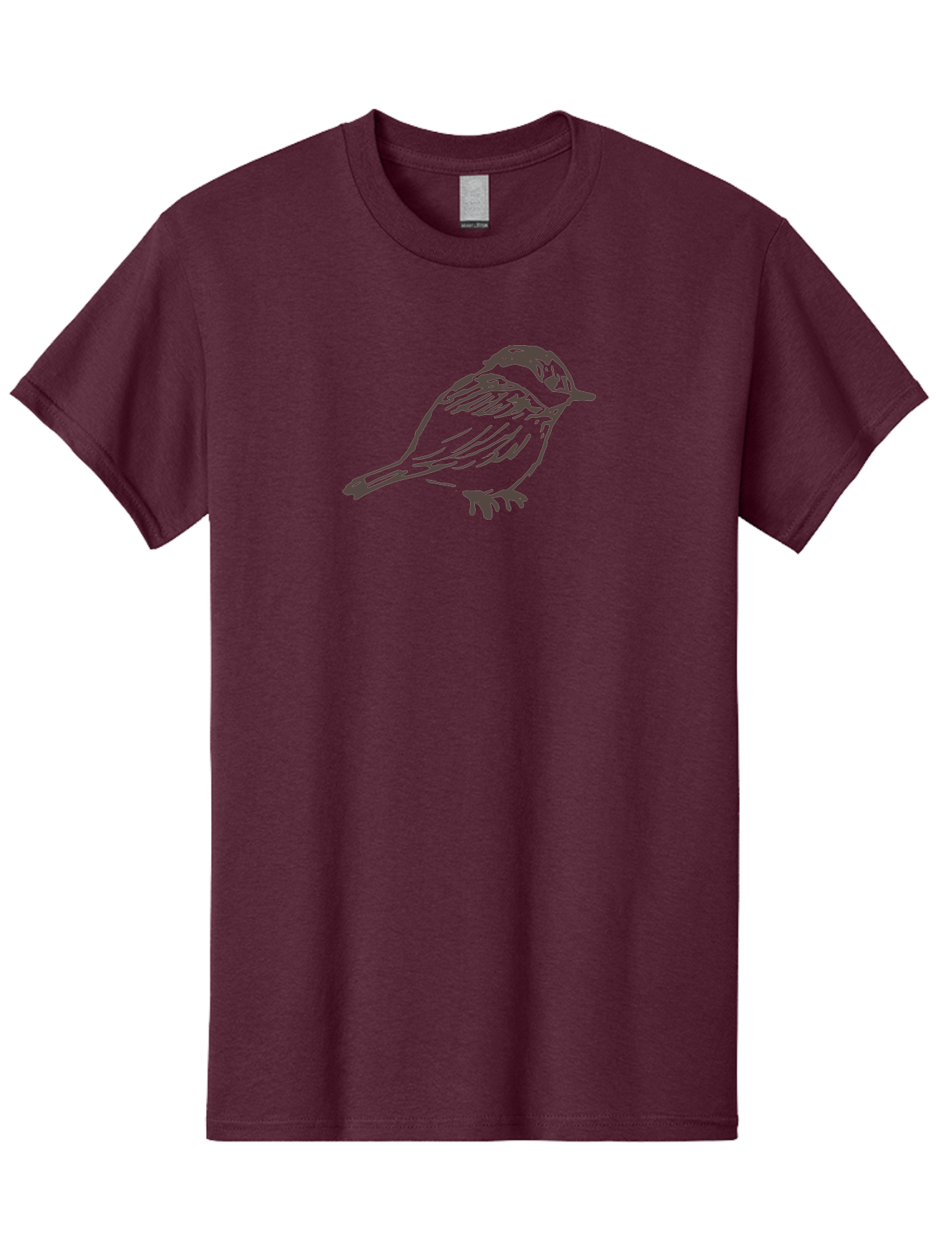 Sparrow Men'S Graphic Tee, 100% Cotton, Comfortable Casual Summer Wear, Machine Washable, Simple Bird, Illustration Art, Minimalist Design, Animal Graphics, Wildlife Illustration, Bird Species Aab130 21