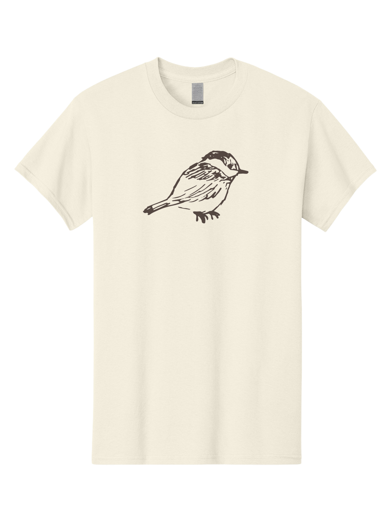 Sparrow Men'S Graphic Tee, 100% Cotton, Comfortable Casual Summer Wear, Machine Washable, Simple Bird, Illustration Art, Minimalist Design, Animal Graphics, Wildlife Illustration, Bird Species Aab130 17