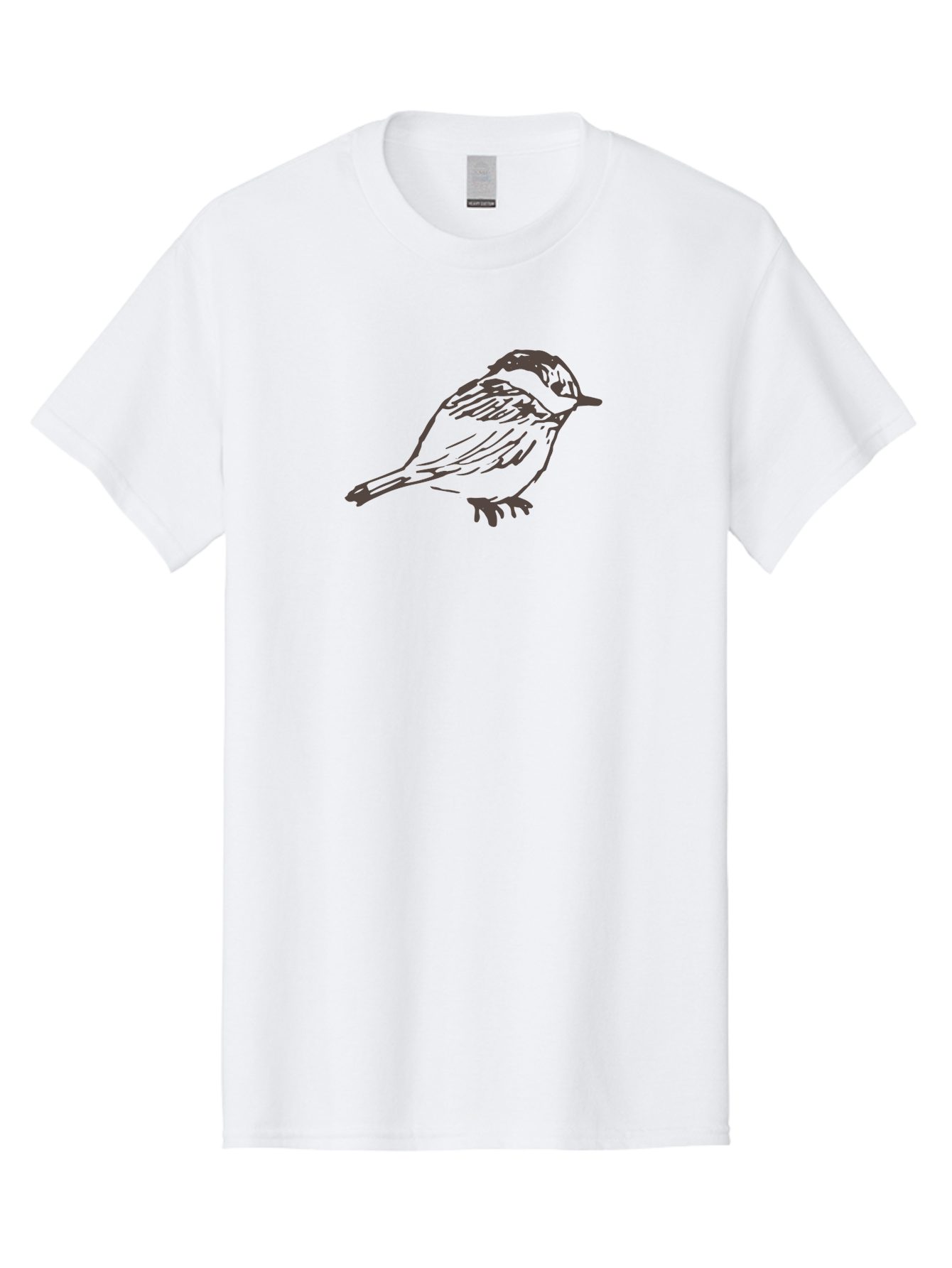 Sparrow Men'S Graphic Tee, 100% Cotton, Comfortable Casual Summer Wear, Machine Washable, Simple Bird, Illustration Art, Minimalist Design, Animal Graphics, Wildlife Illustration, Bird Species Aab130 27