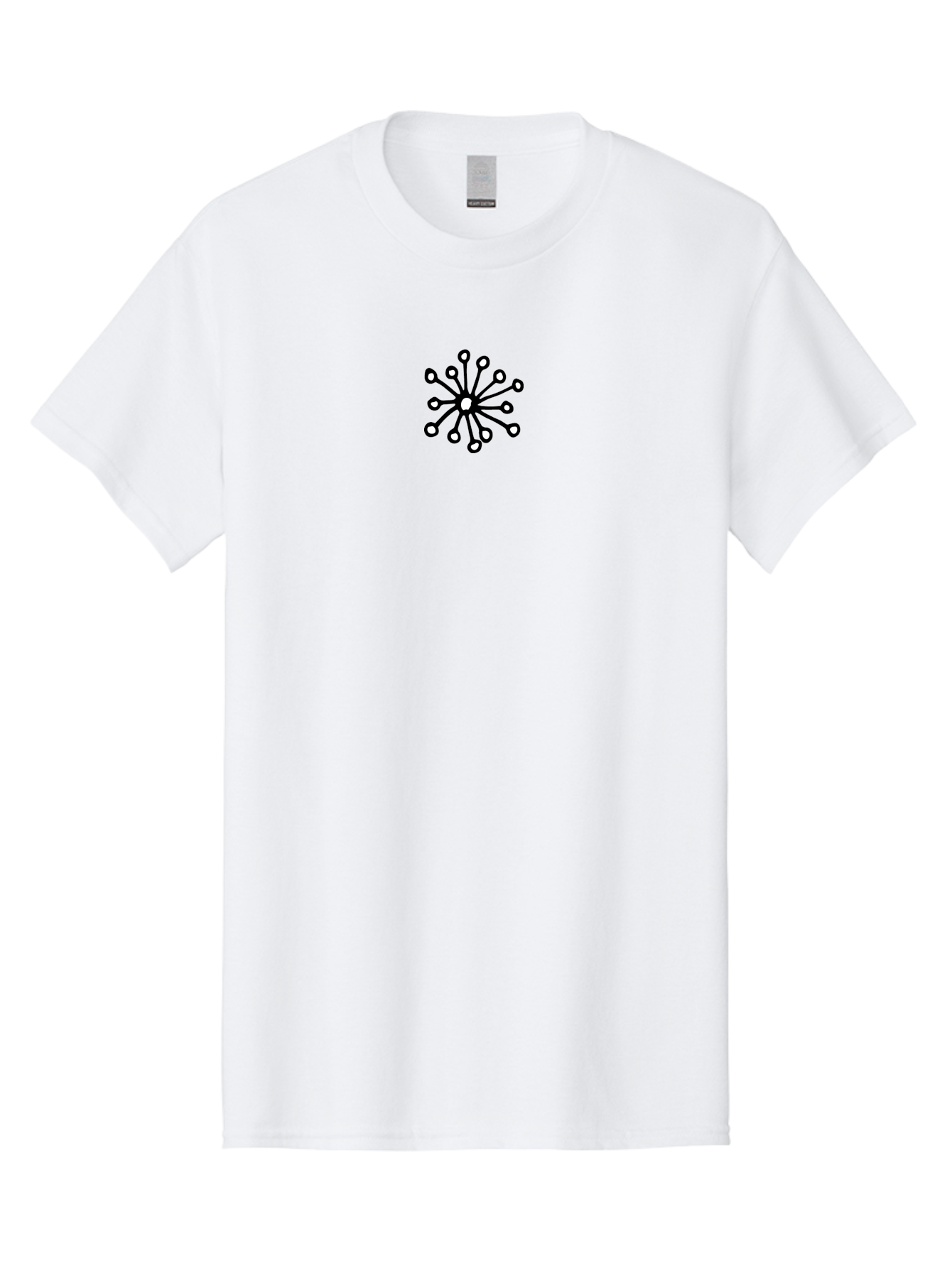 Sperm-Cell Men'S Graphic Tee, 100% Cotton, Comfortable Casual Summer Wear, Machine Washable, Bacteria Illustration, Simple Design, Microbial Art, Abstract Shapes, Black And White, Minimalist Style, Scientific Graphics Aab131 29